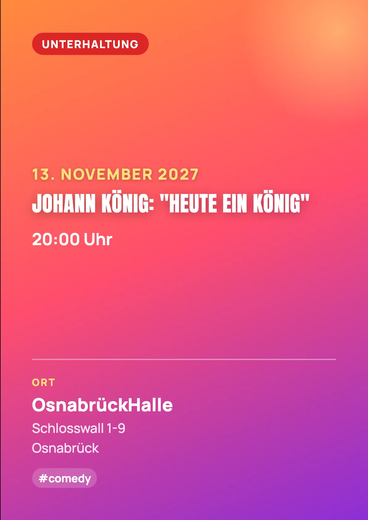 Veranstaltungsflyer