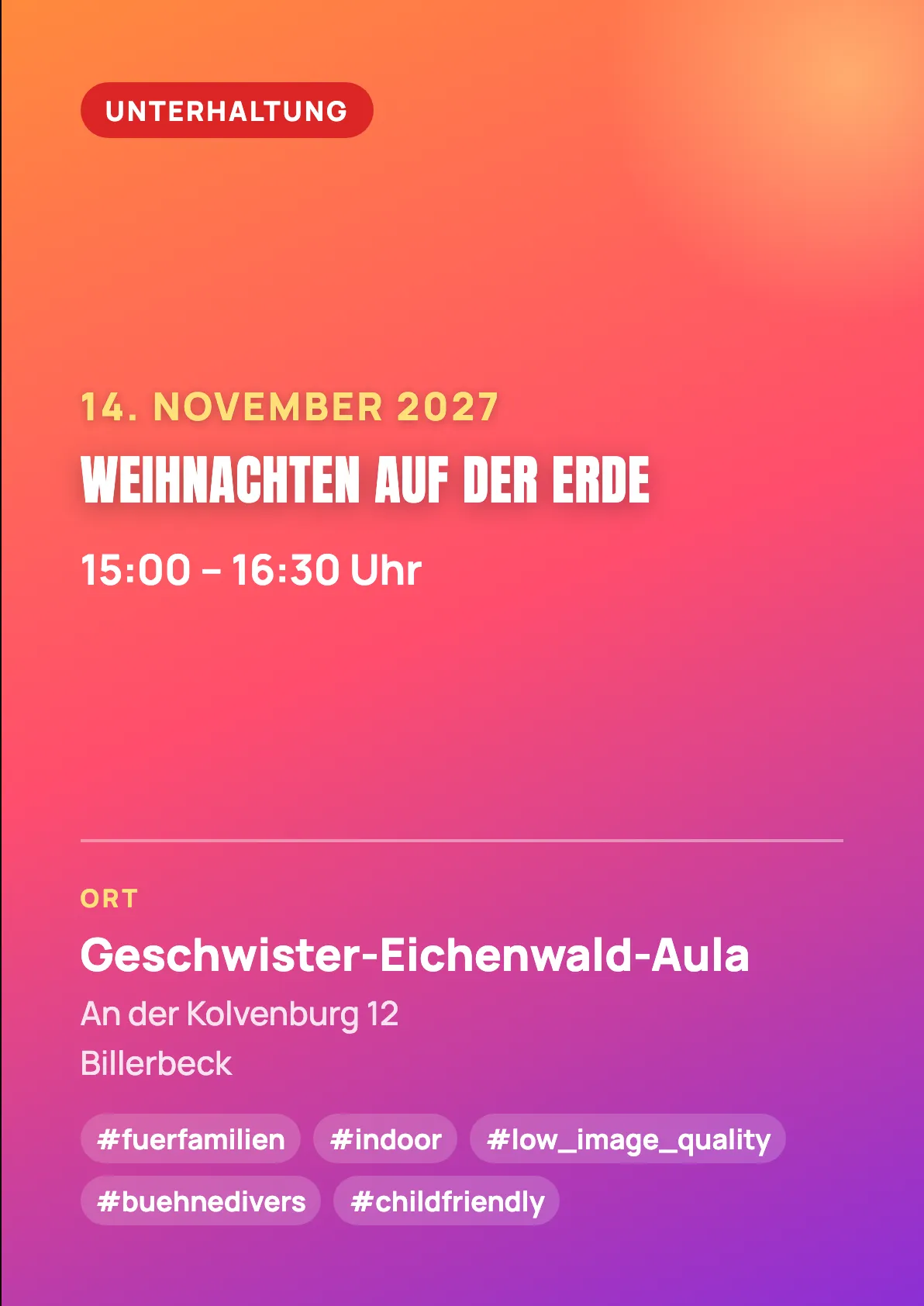 Veranstaltungsflyer