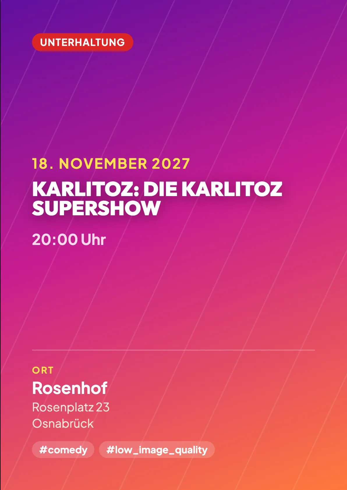 Veranstaltungsflyer