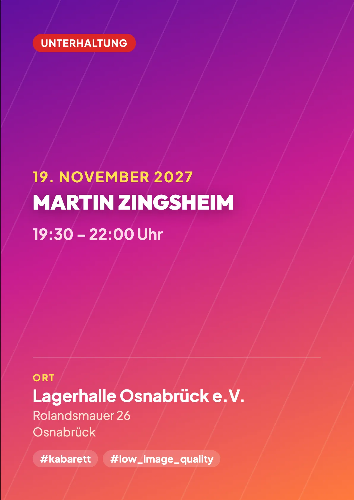 Veranstaltungsflyer