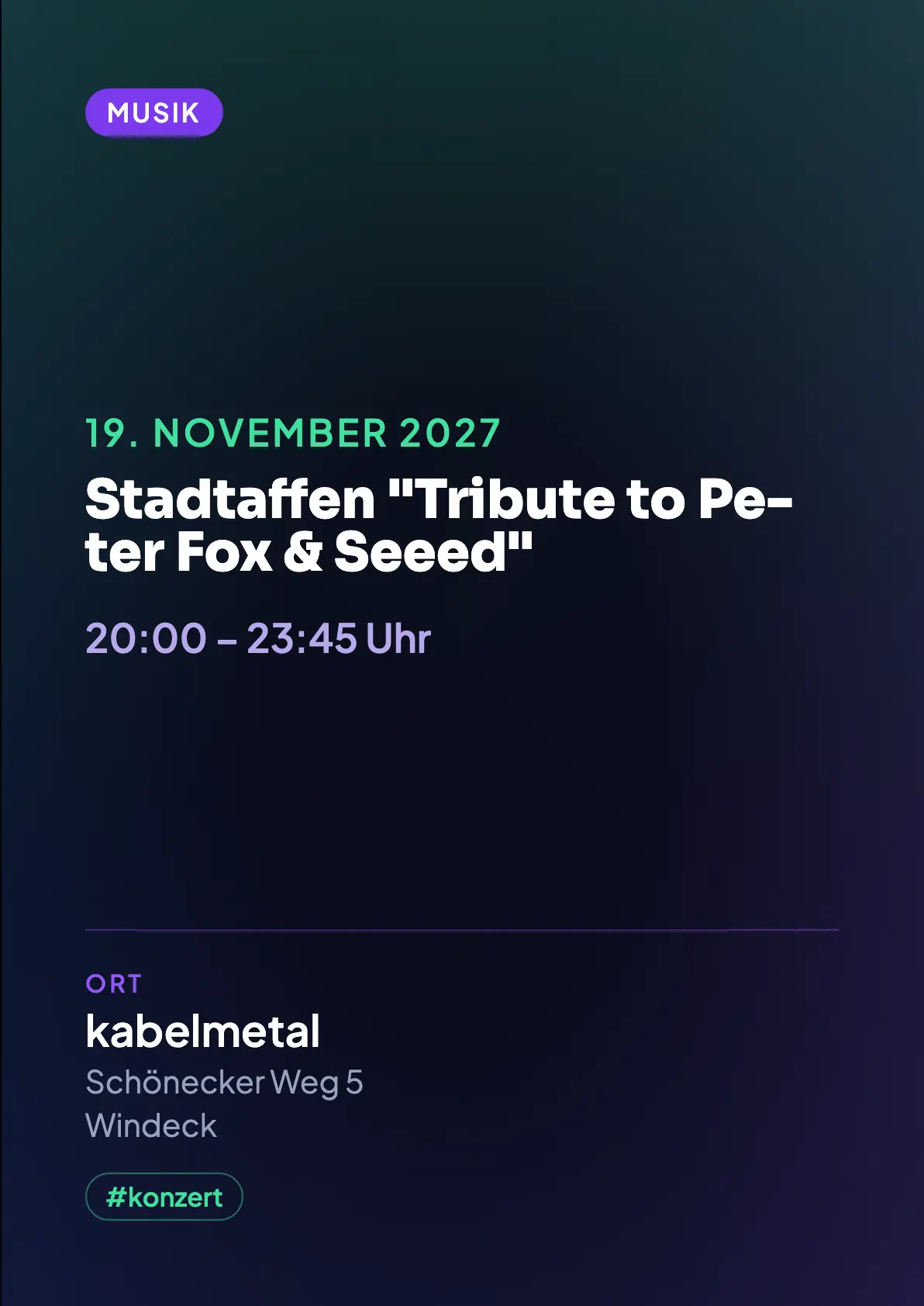 Veranstaltungsflyer