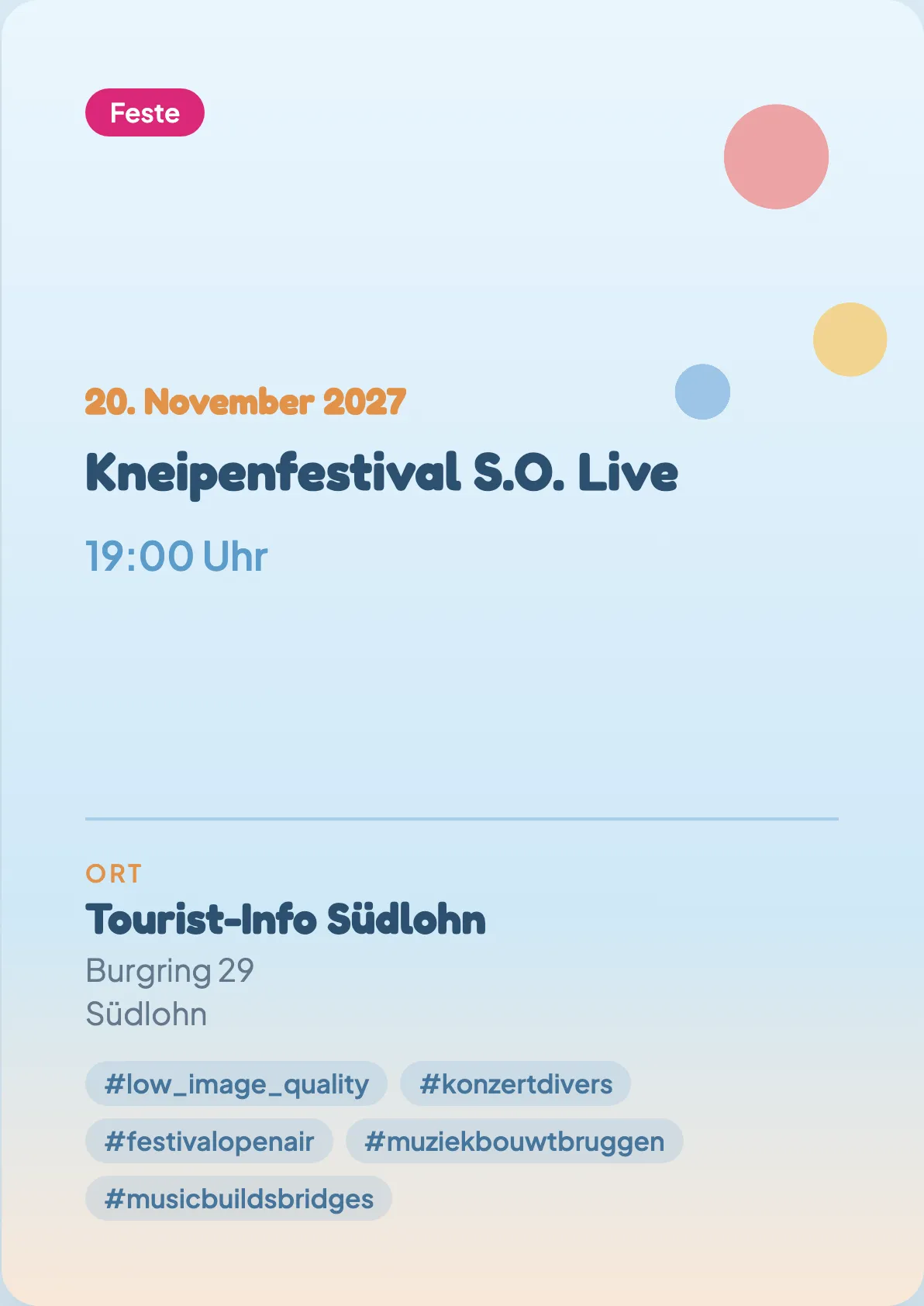 Veranstaltungsflyer
