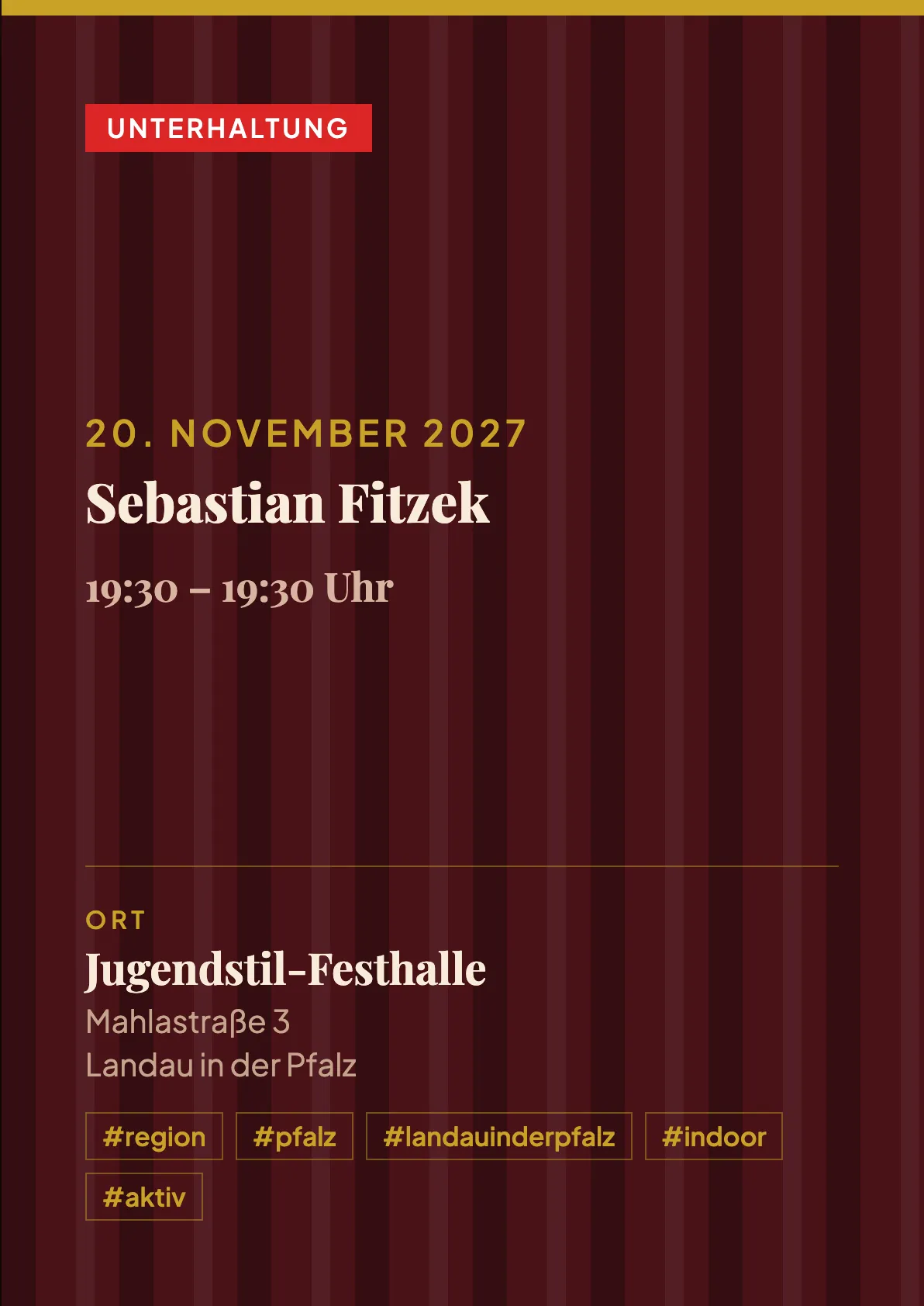 Veranstaltungsflyer