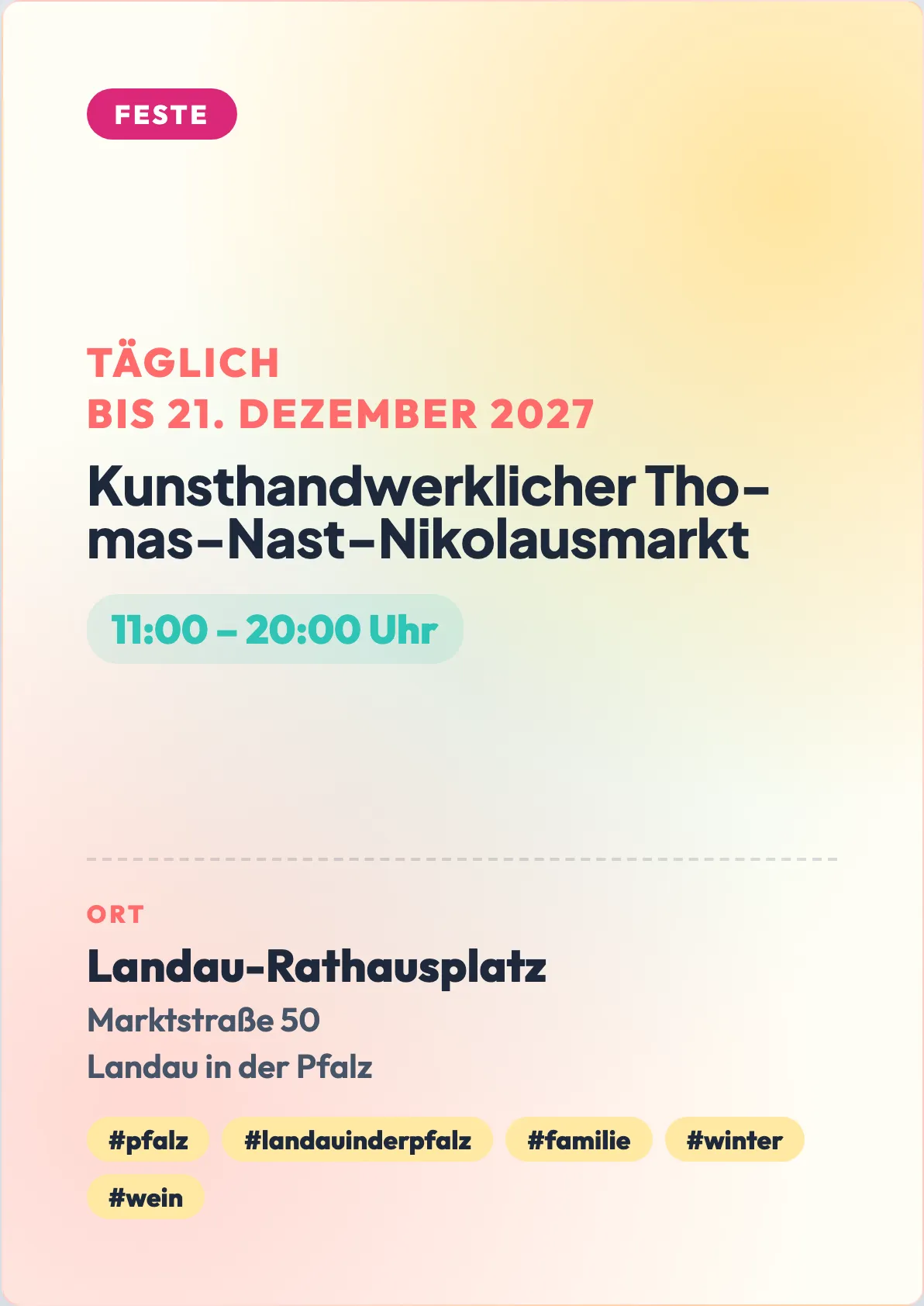 Veranstaltungsflyer