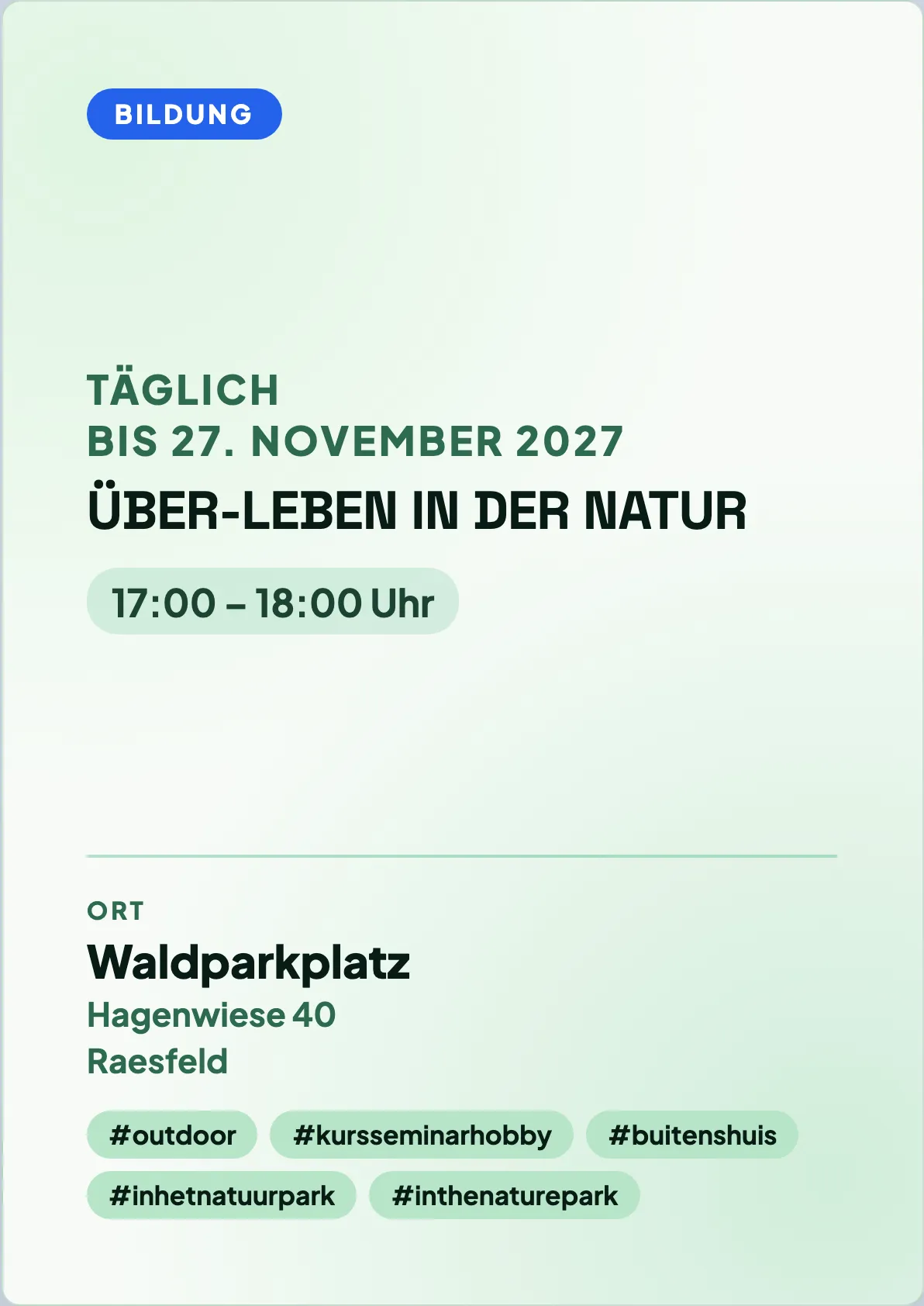 Veranstaltungsflyer