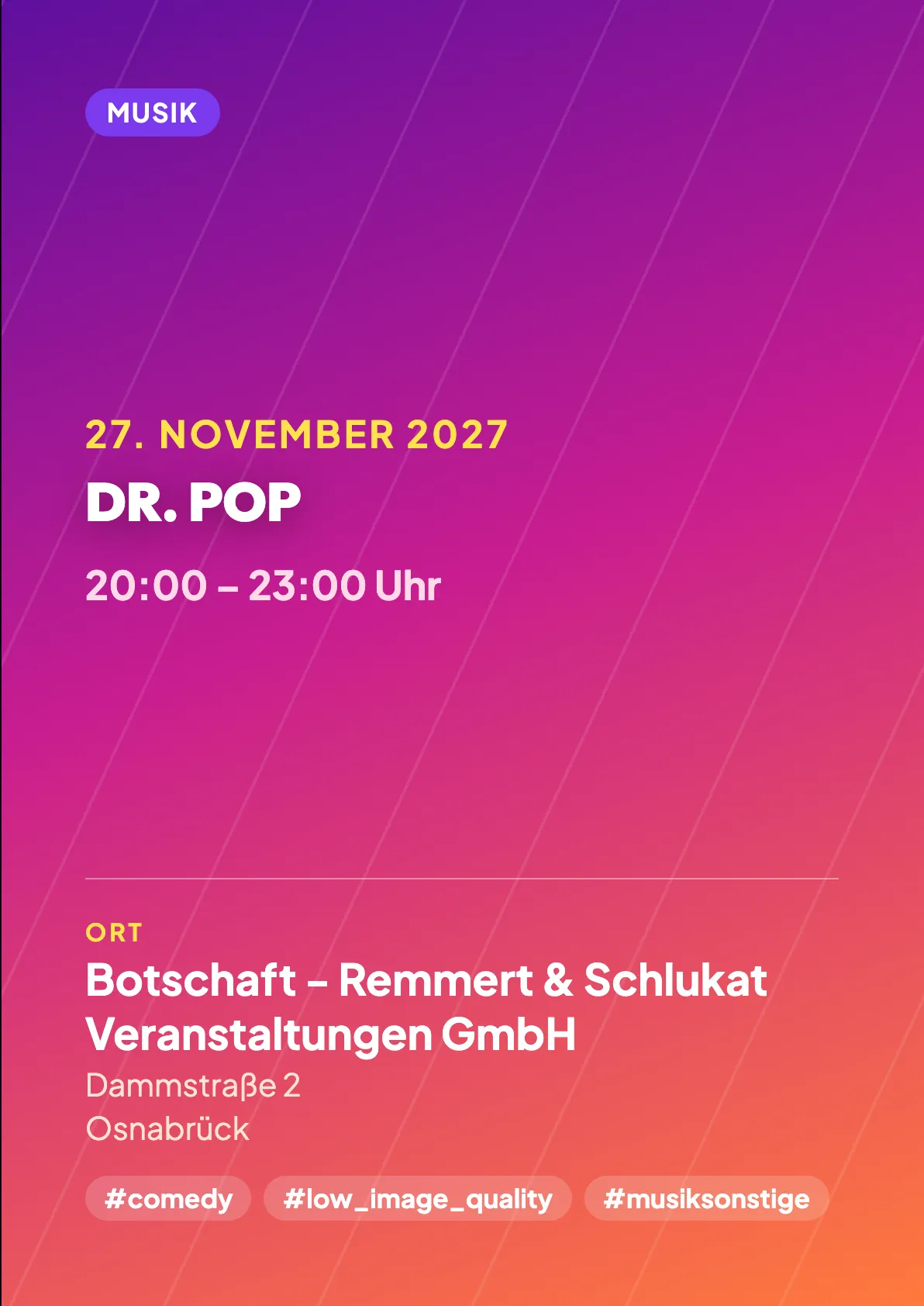 Veranstaltungsflyer