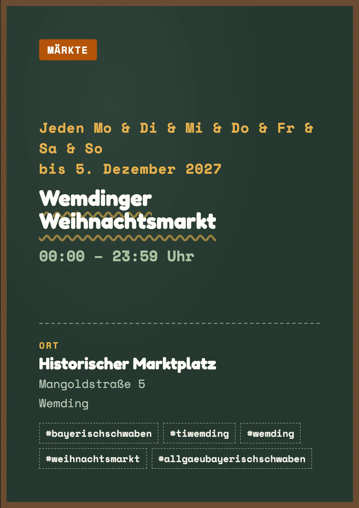 Veranstaltungsflyer