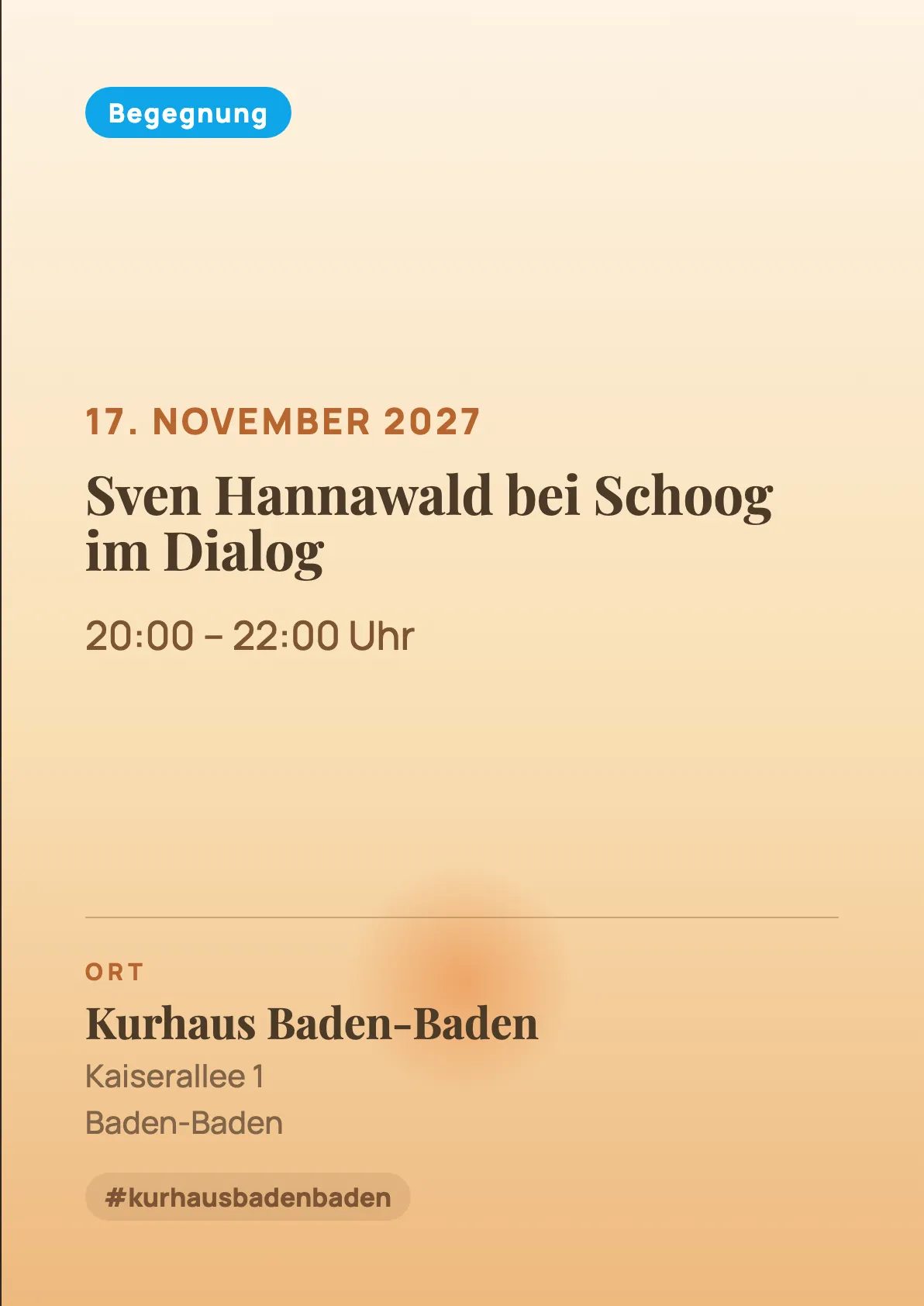Veranstaltungsflyer