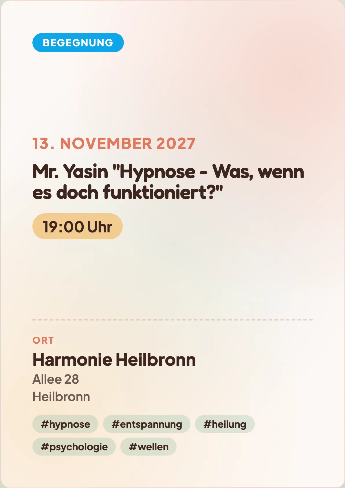 Veranstaltungsflyer