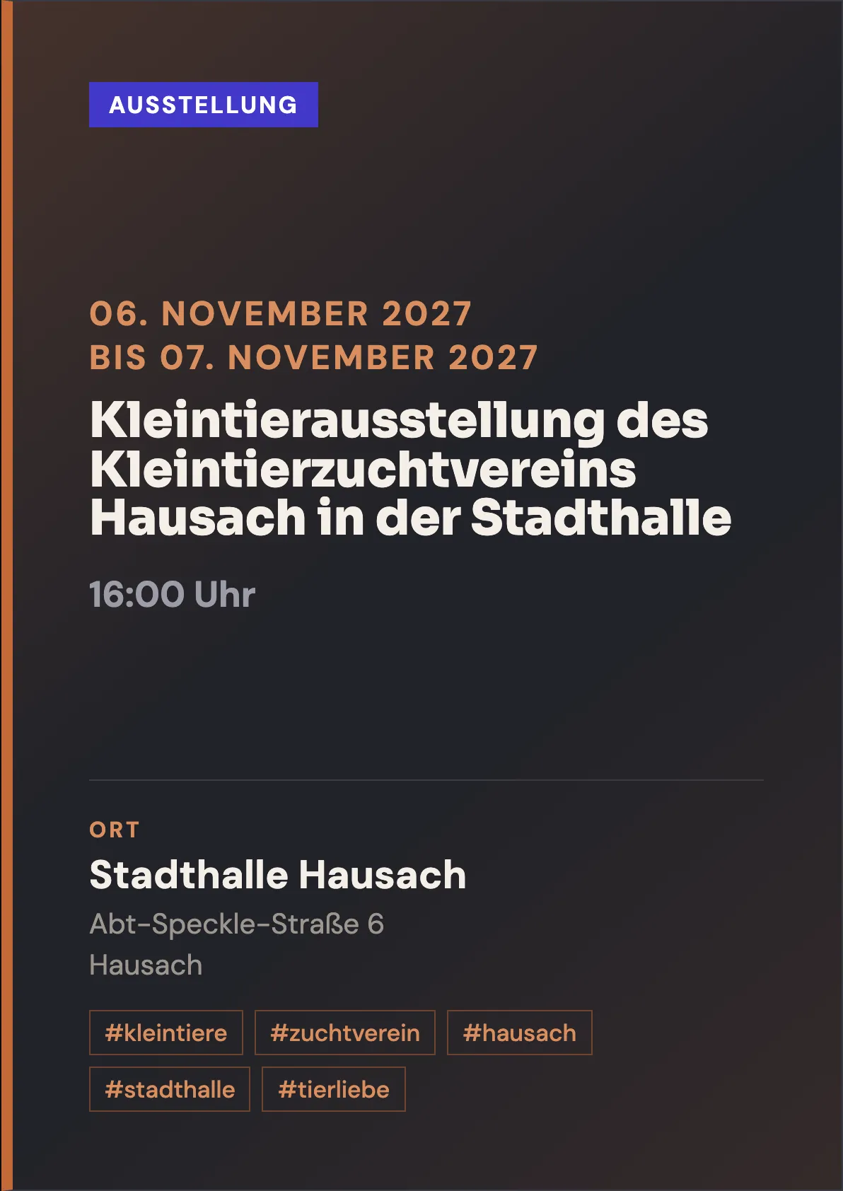 Veranstaltungsflyer