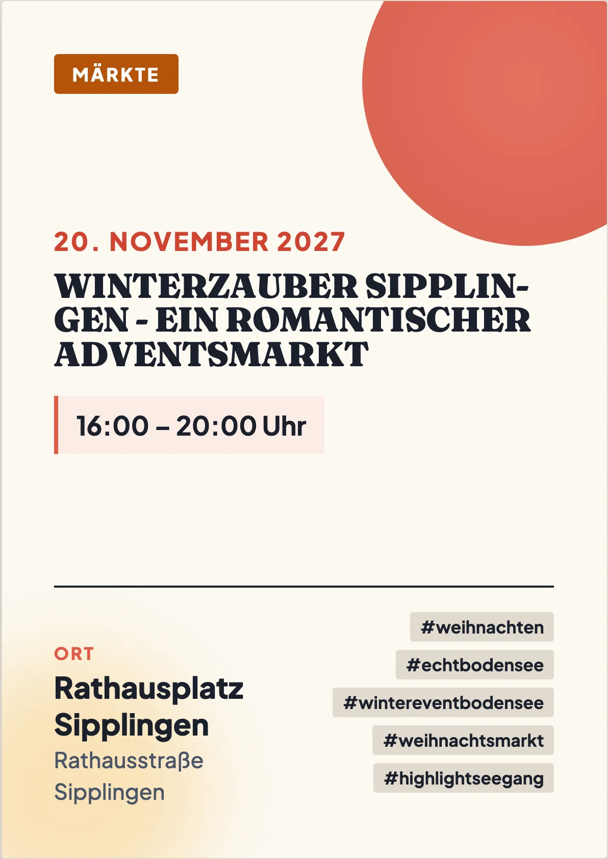 Veranstaltungsflyer