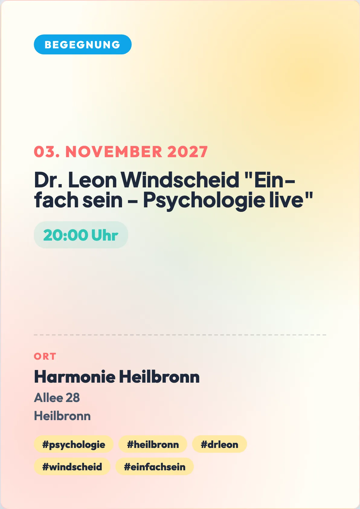 Veranstaltungsflyer