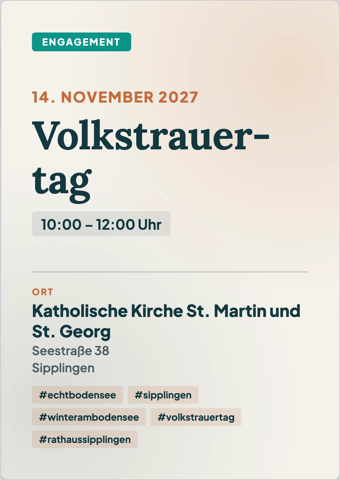 Veranstaltungsflyer