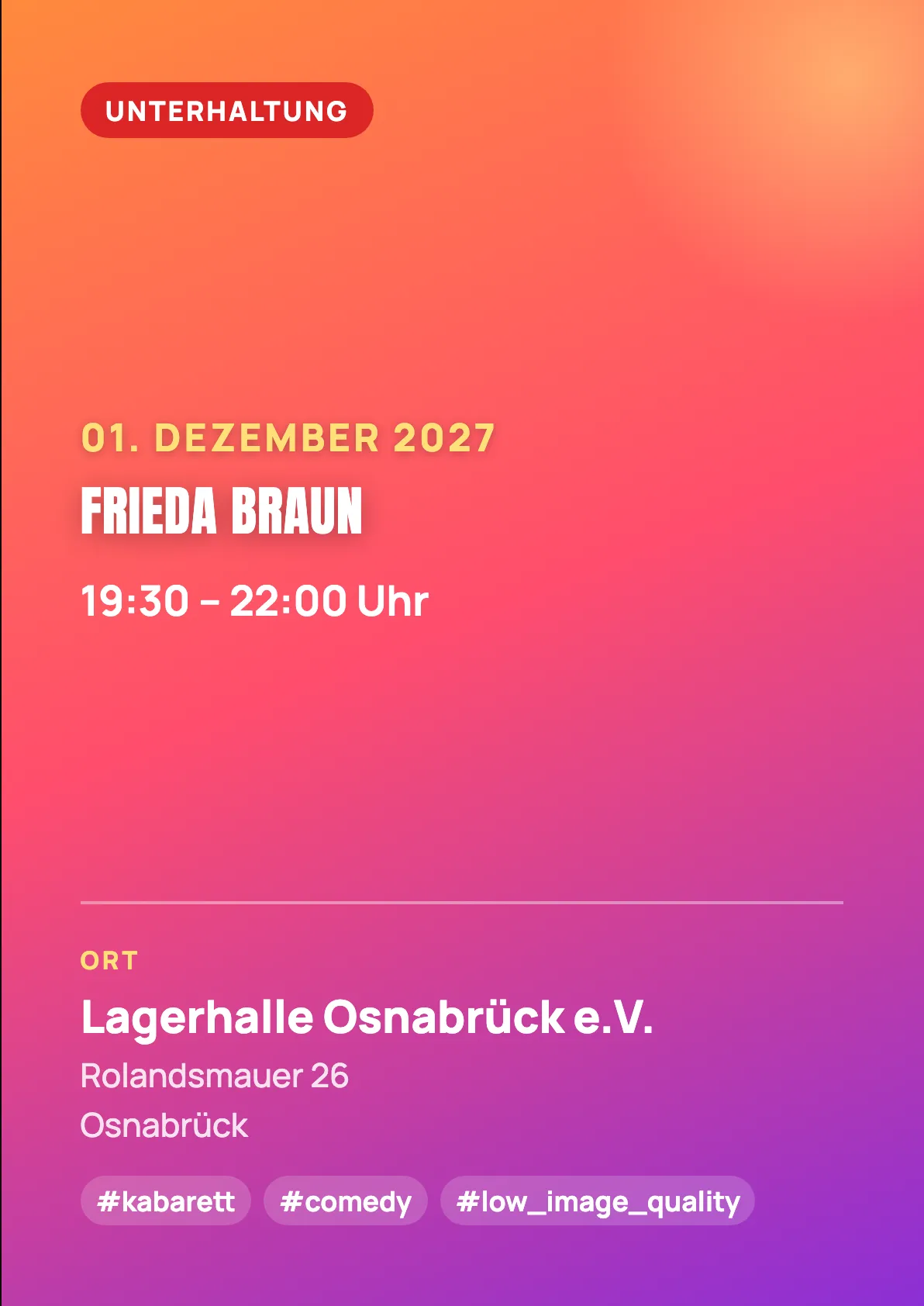Veranstaltungsflyer