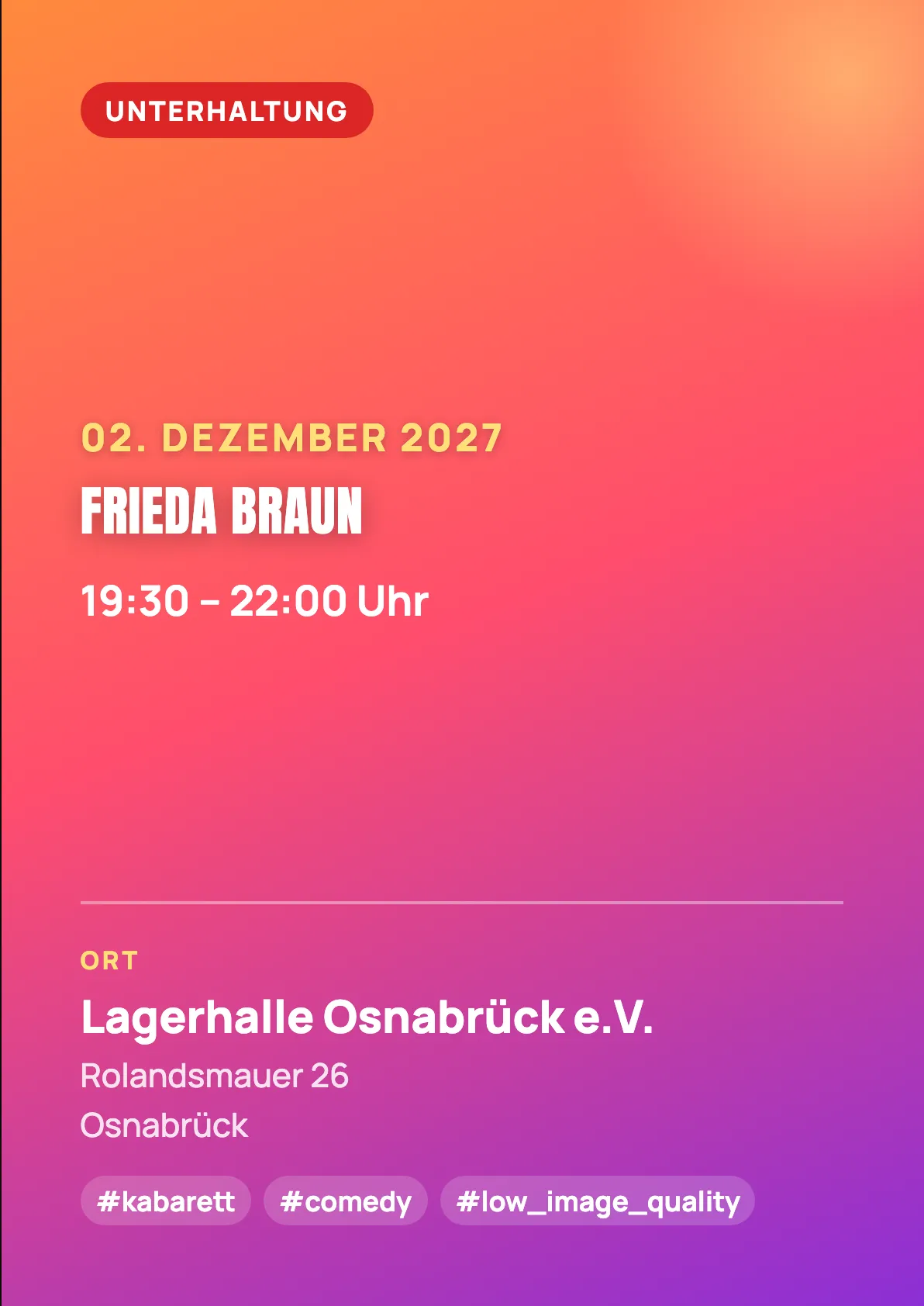 Veranstaltungsflyer