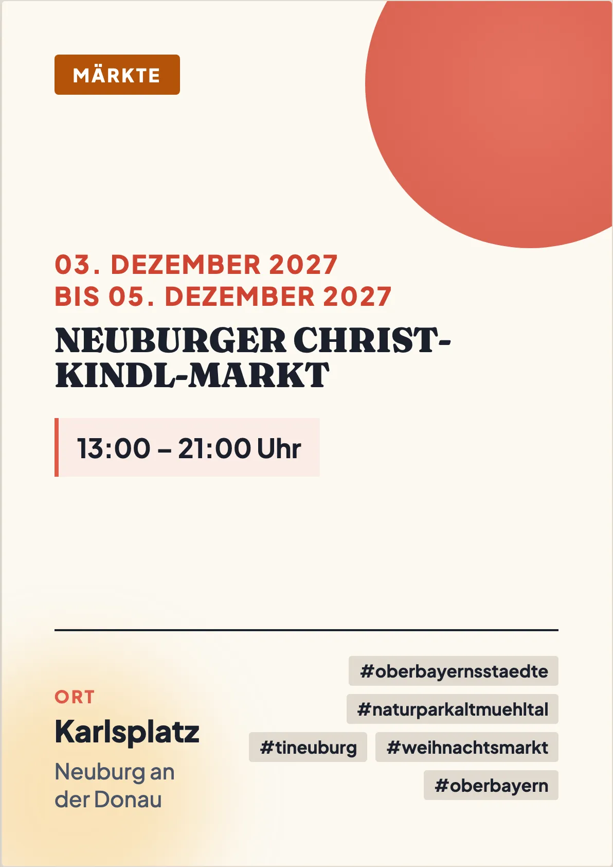 Veranstaltungsflyer