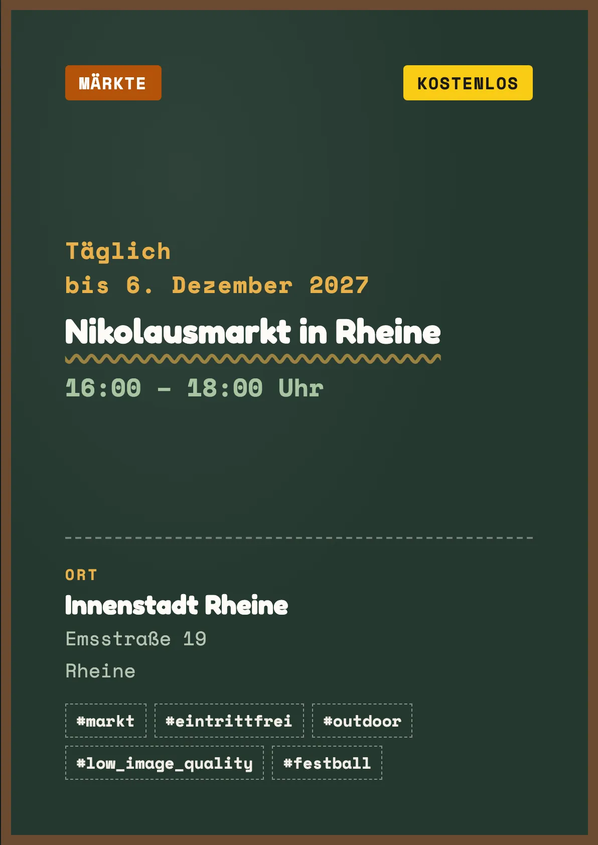 Veranstaltungsflyer