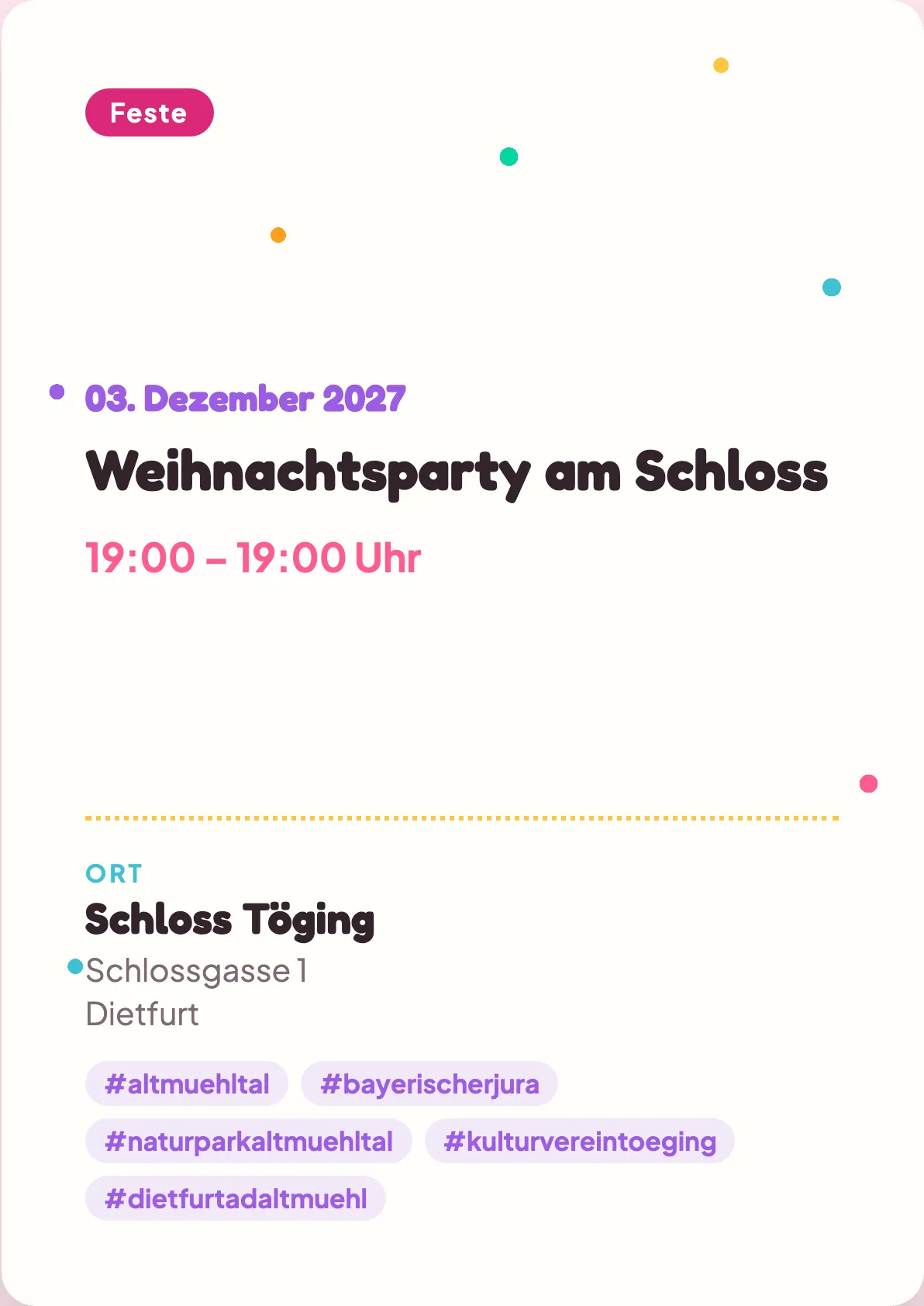 Veranstaltungsflyer