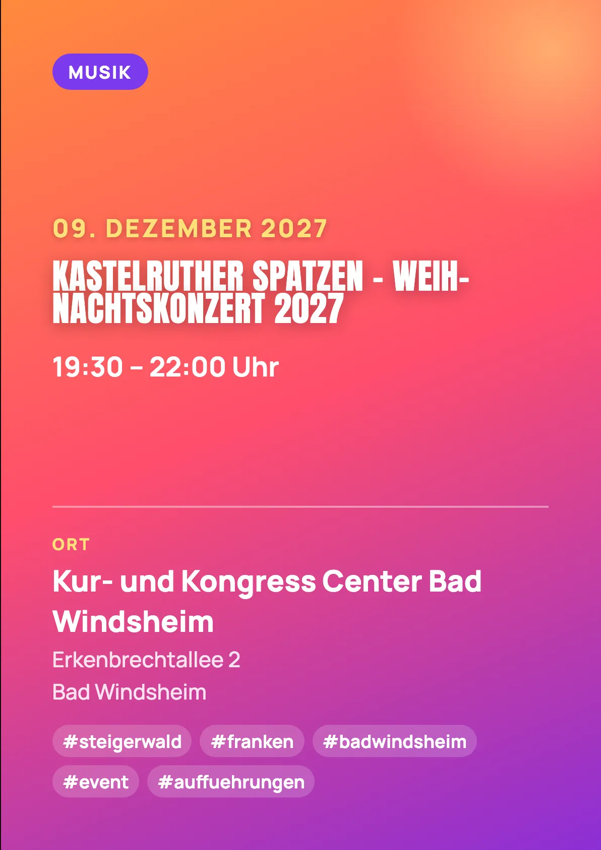 Veranstaltungsflyer