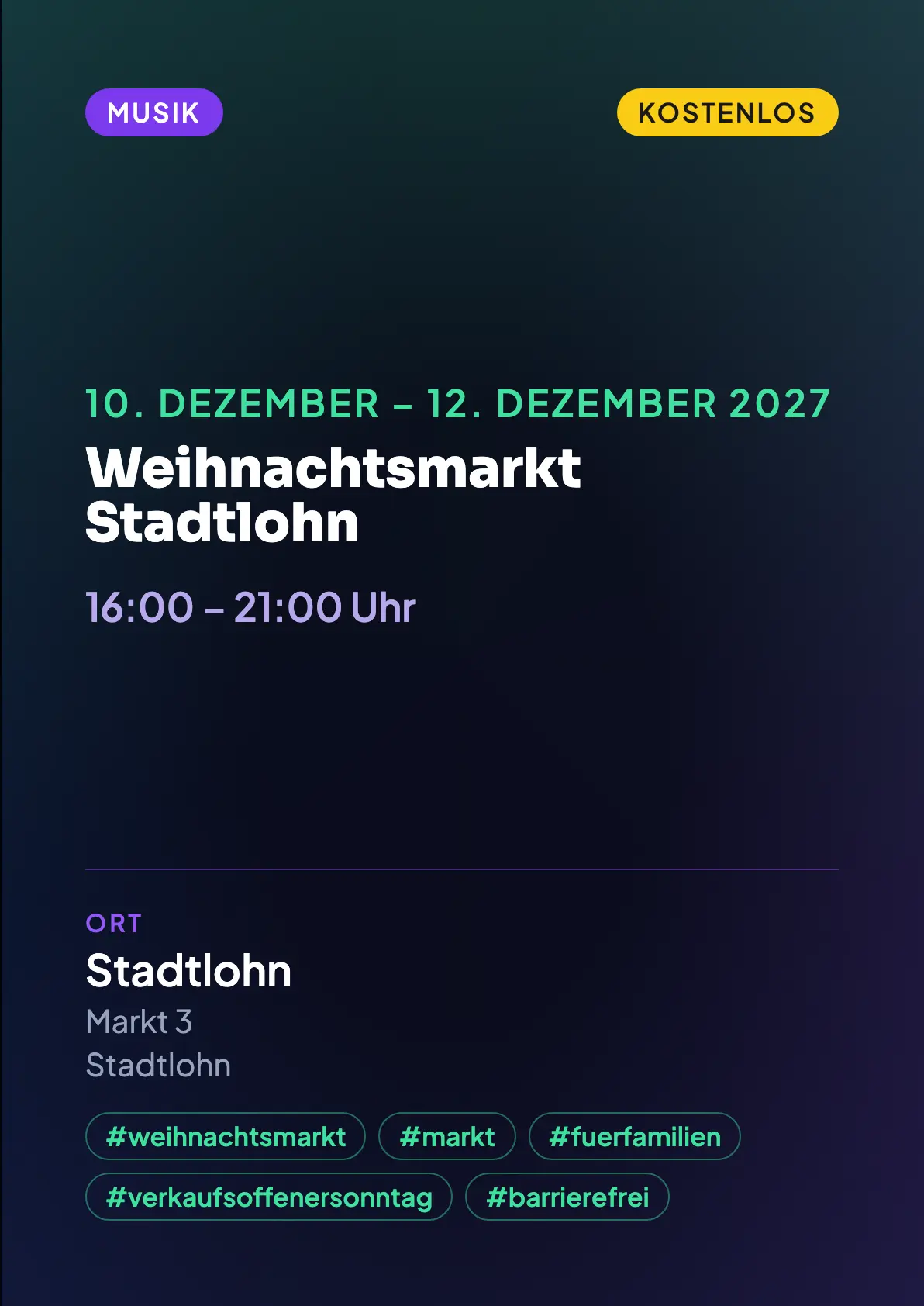 Veranstaltungsflyer