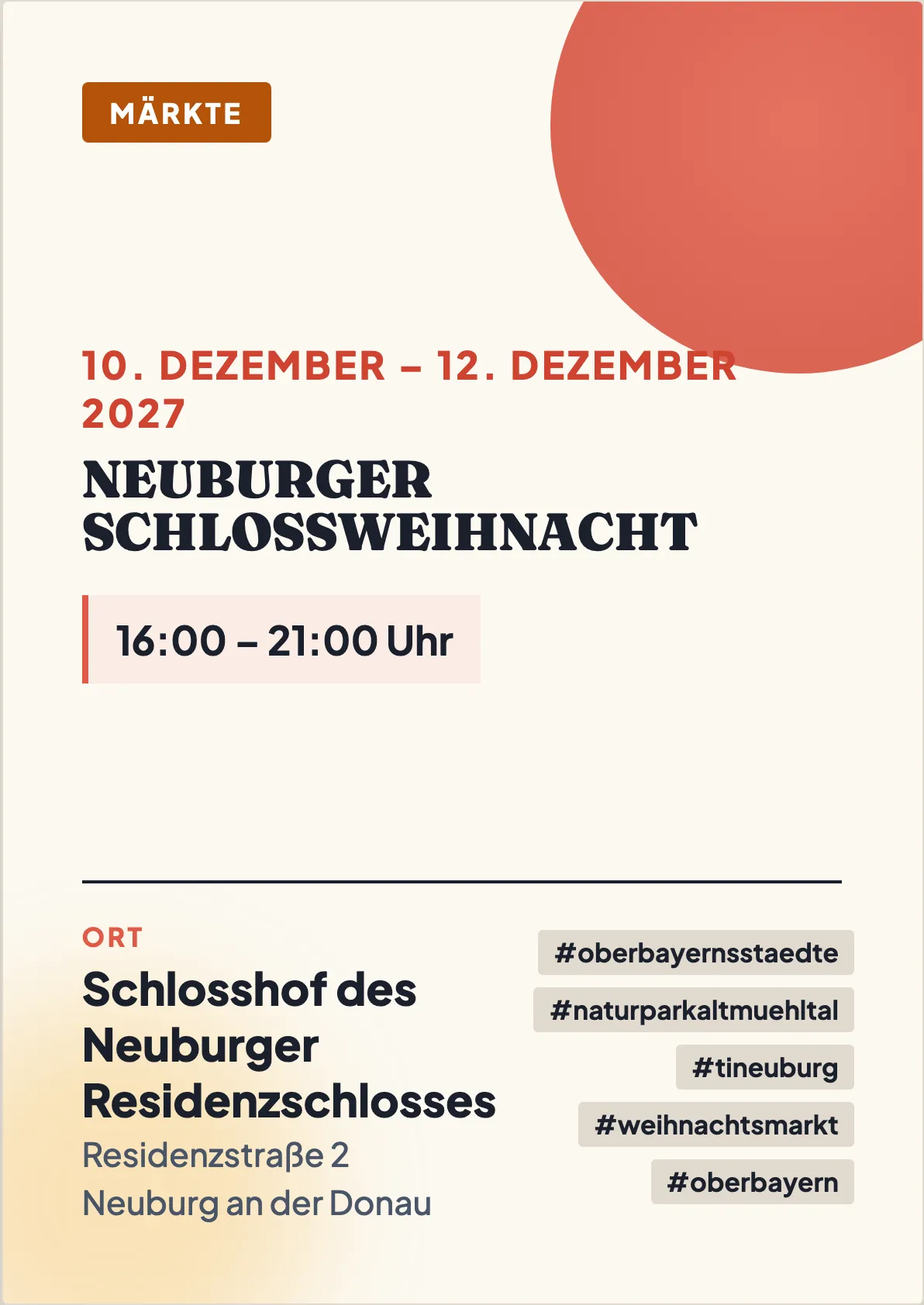 Veranstaltungsflyer