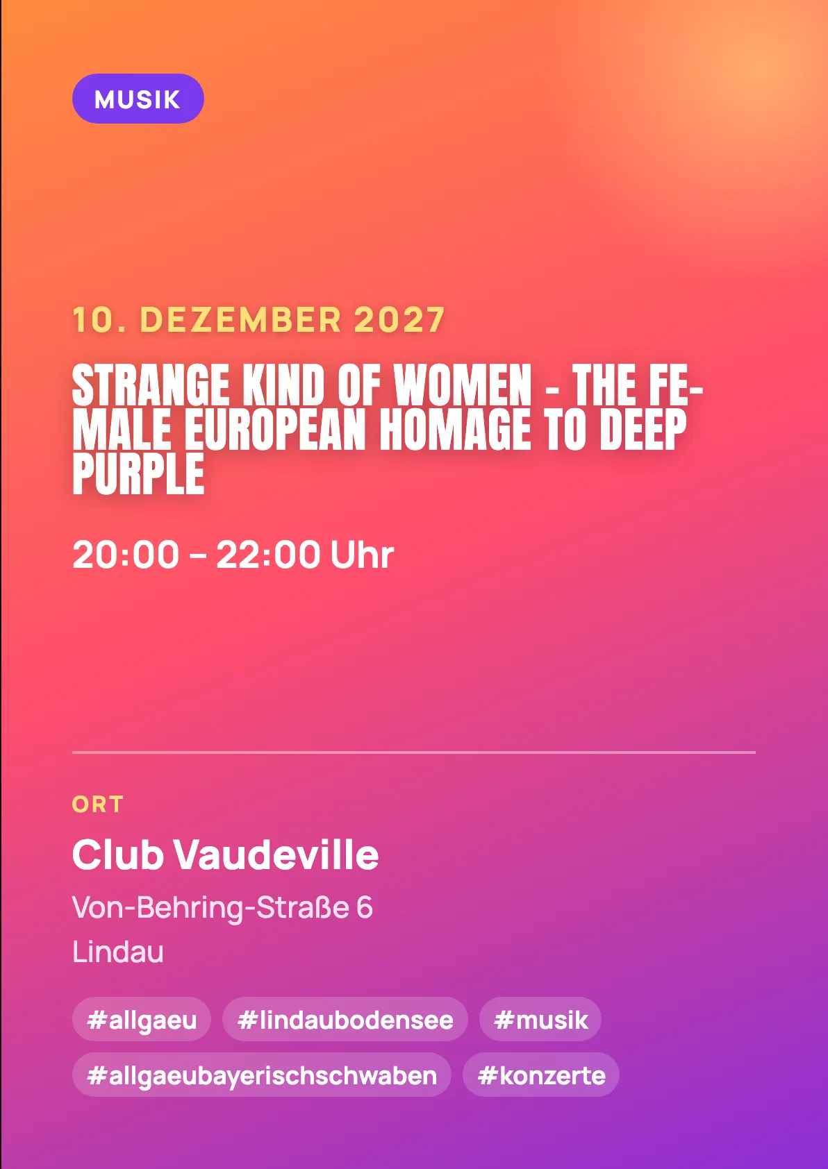 Veranstaltungsflyer