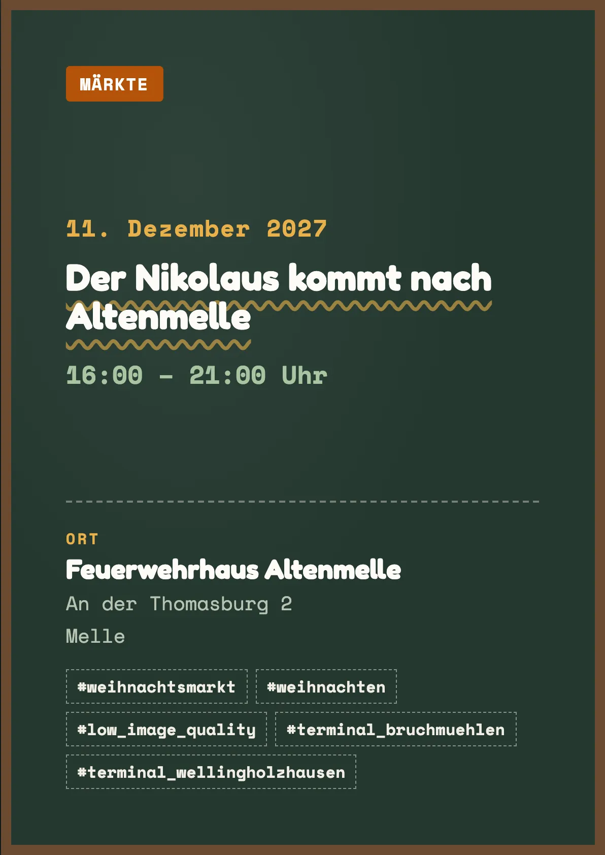 Veranstaltungsflyer