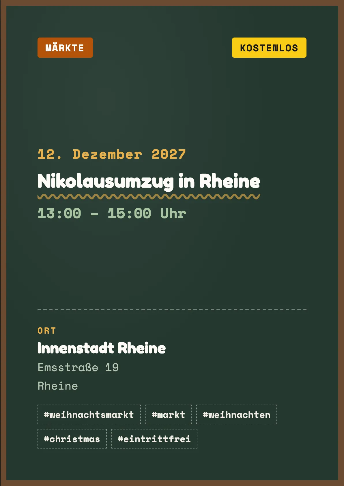 Veranstaltungsflyer