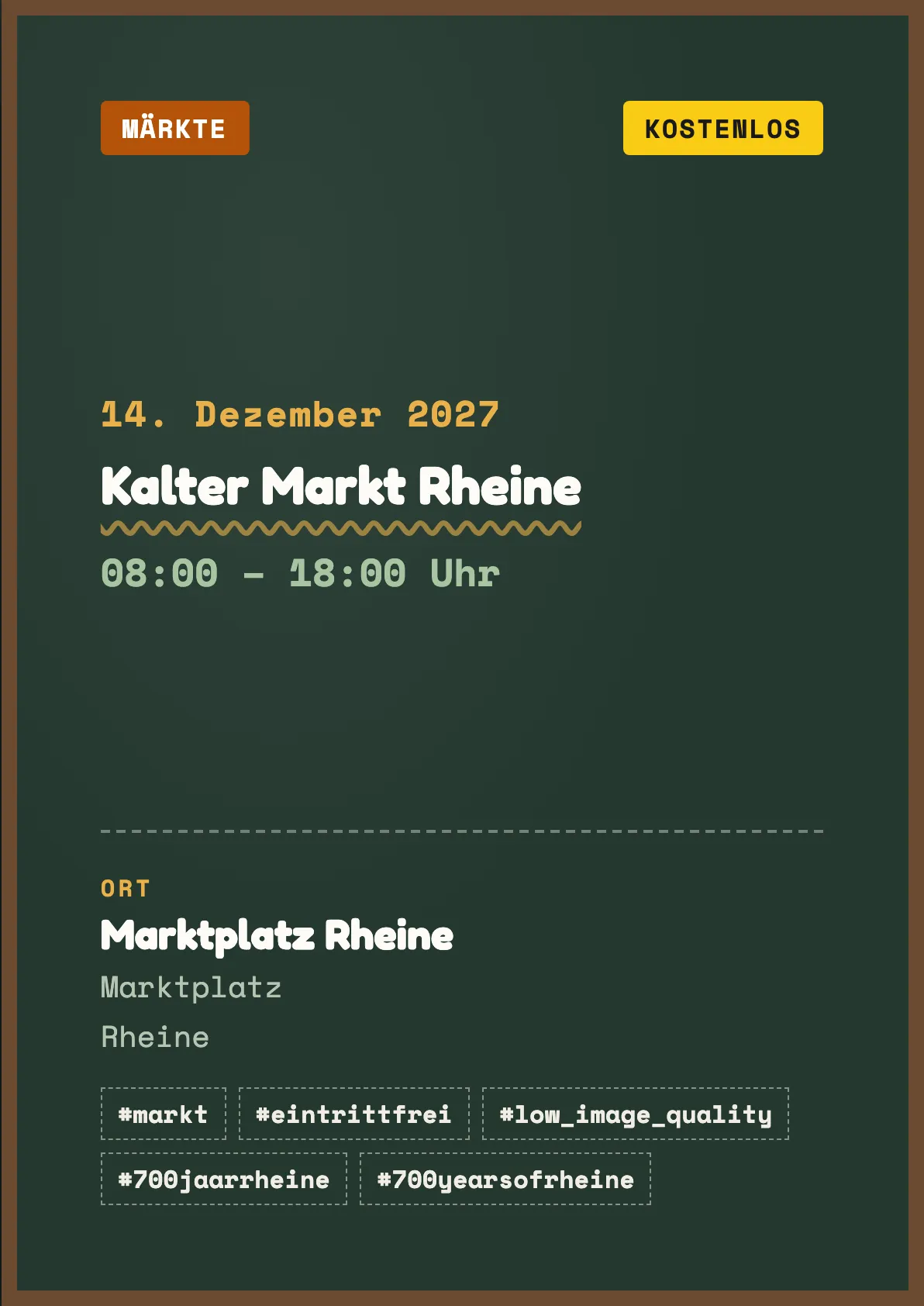 Veranstaltungsflyer
