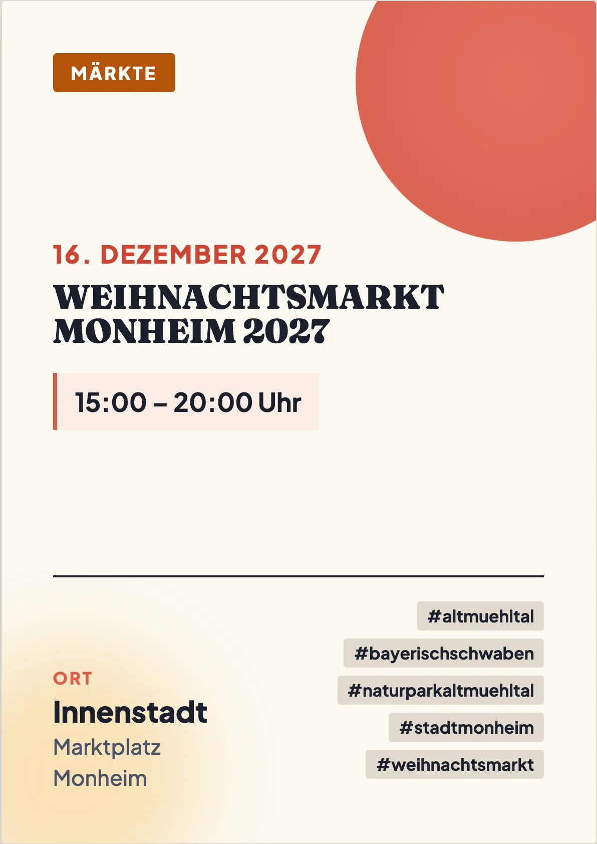 Veranstaltungsflyer