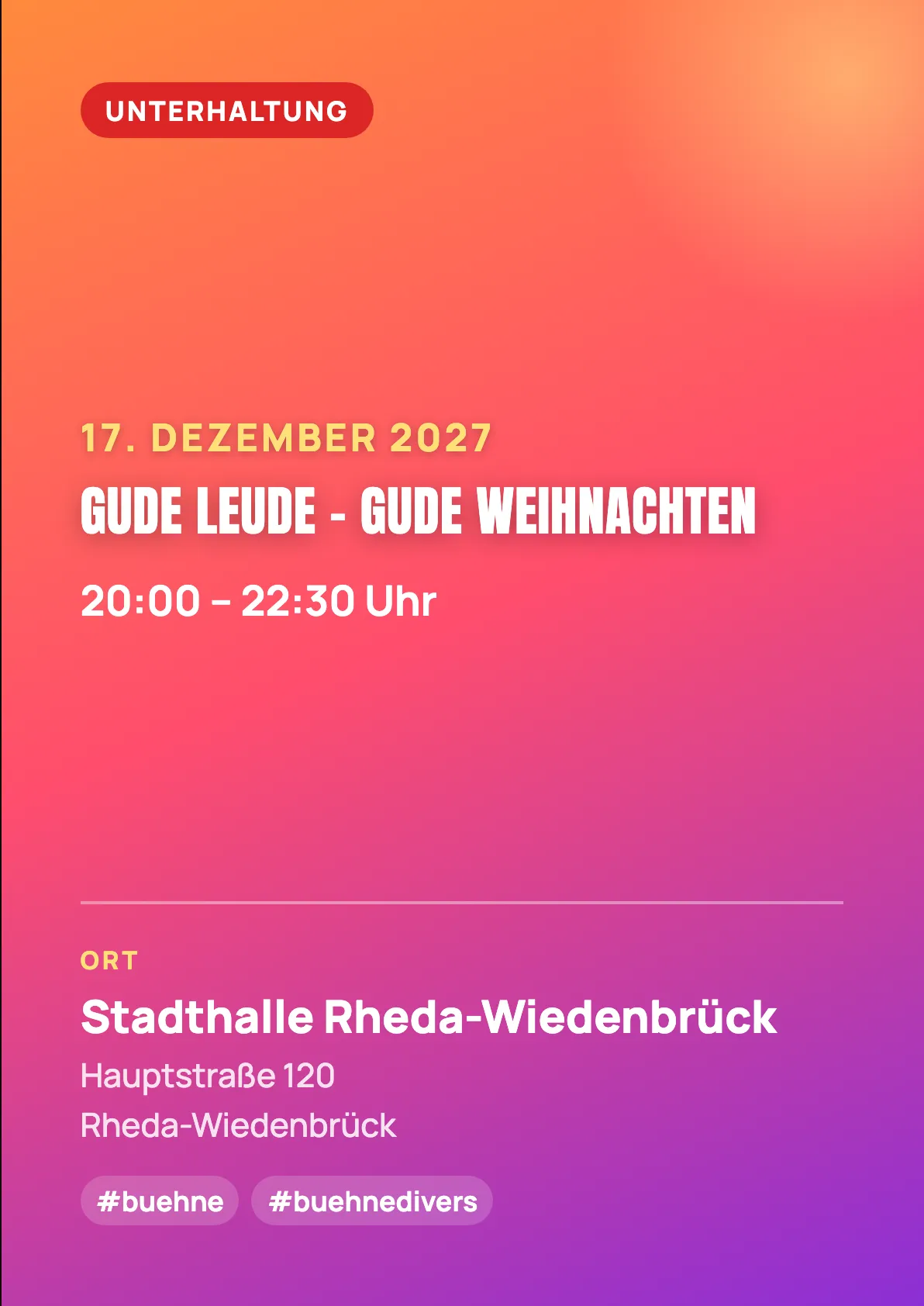 Veranstaltungsflyer