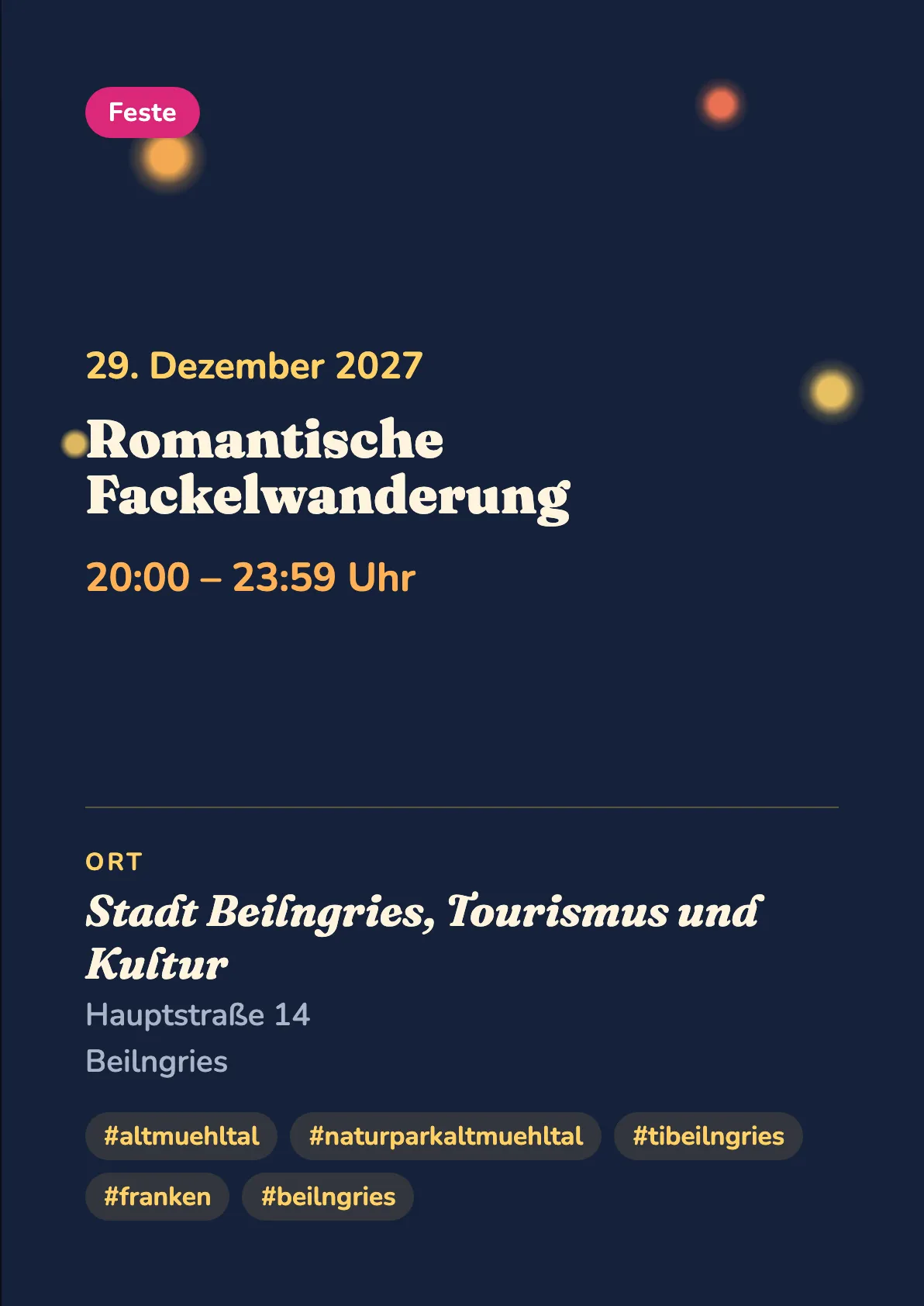 Veranstaltungsflyer