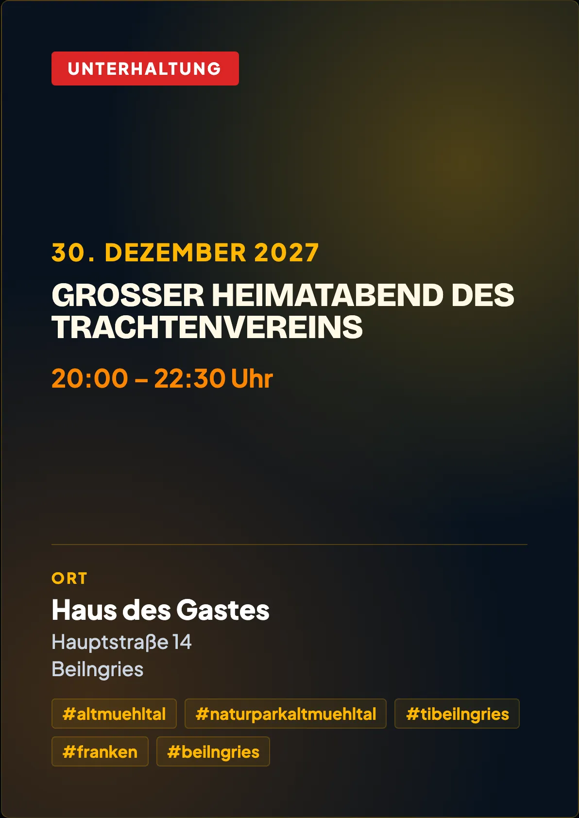Veranstaltungsflyer