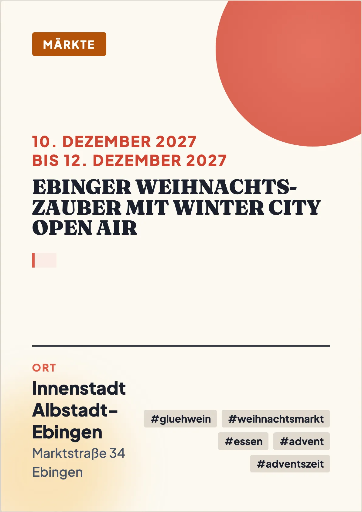 Veranstaltungsflyer