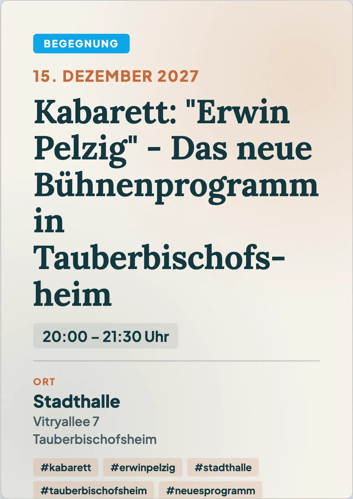 Veranstaltungsflyer