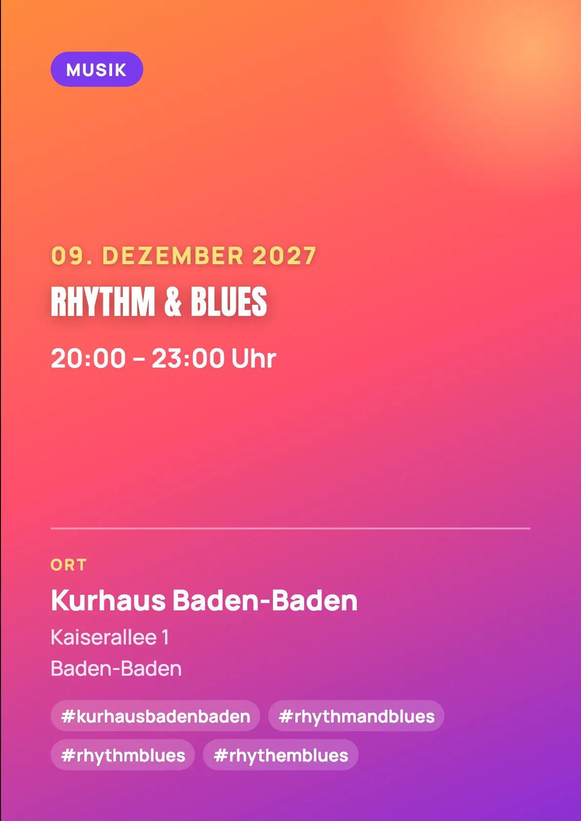 Veranstaltungsflyer