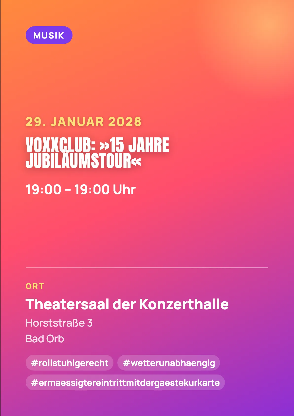 Veranstaltungsflyer