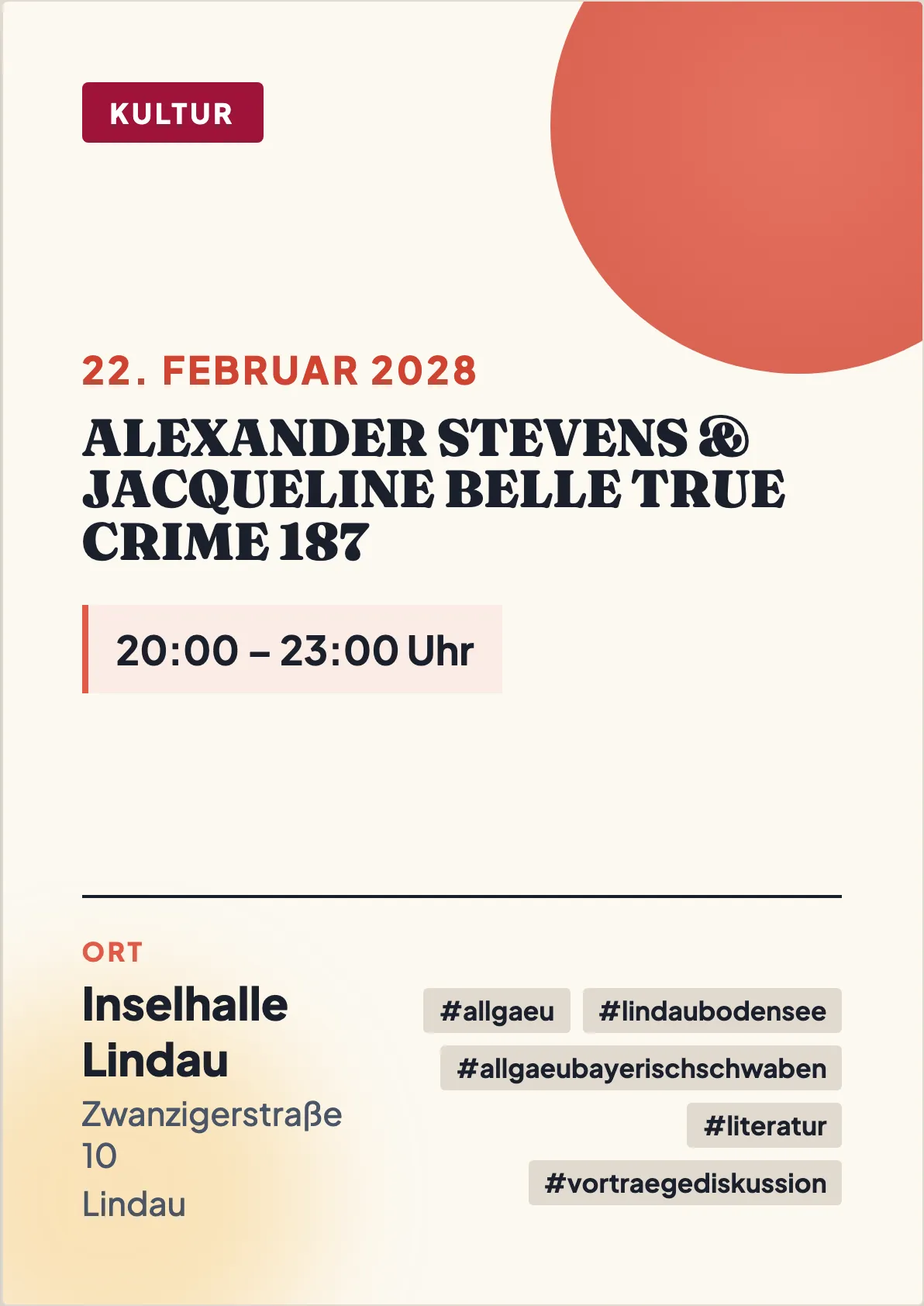 Veranstaltungsflyer