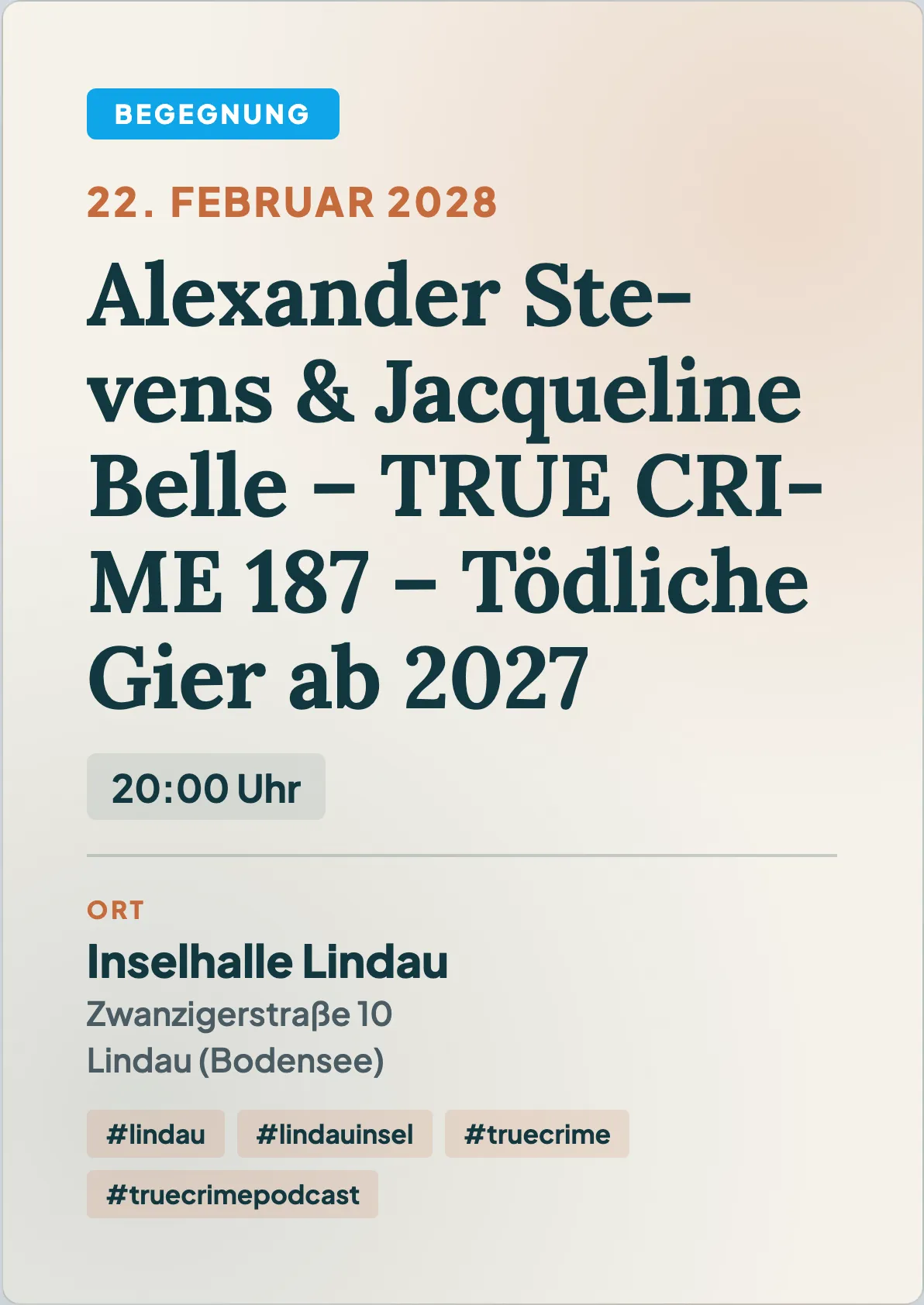 Veranstaltungsflyer
