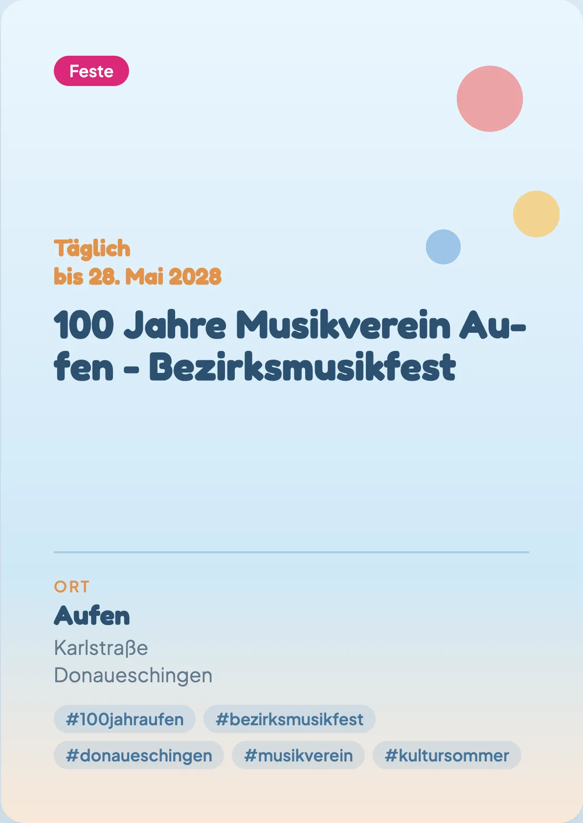 Veranstaltungsflyer