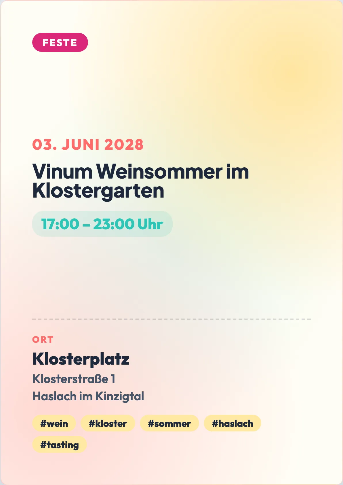 Veranstaltungsflyer