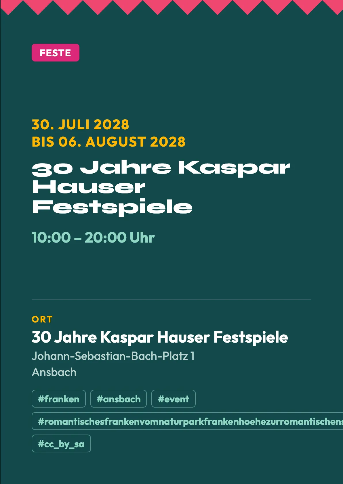 Veranstaltungsflyer