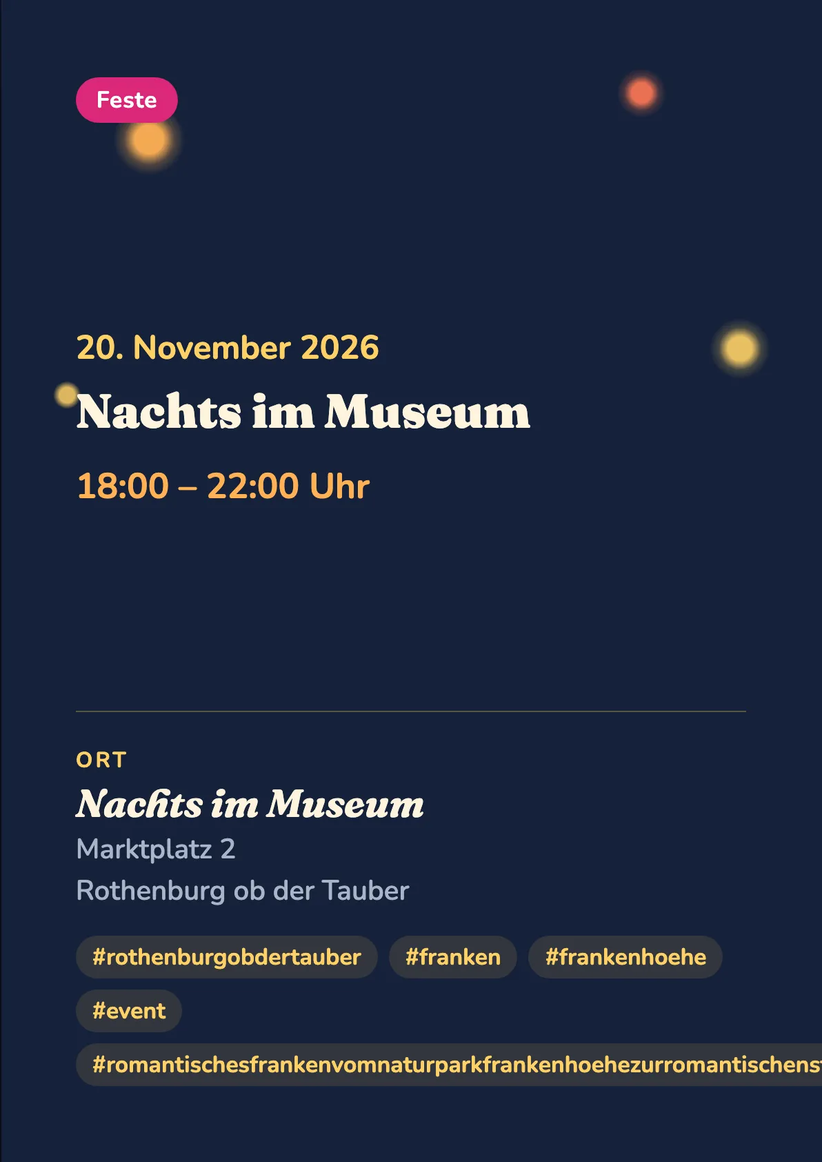 Veranstaltungsflyer
