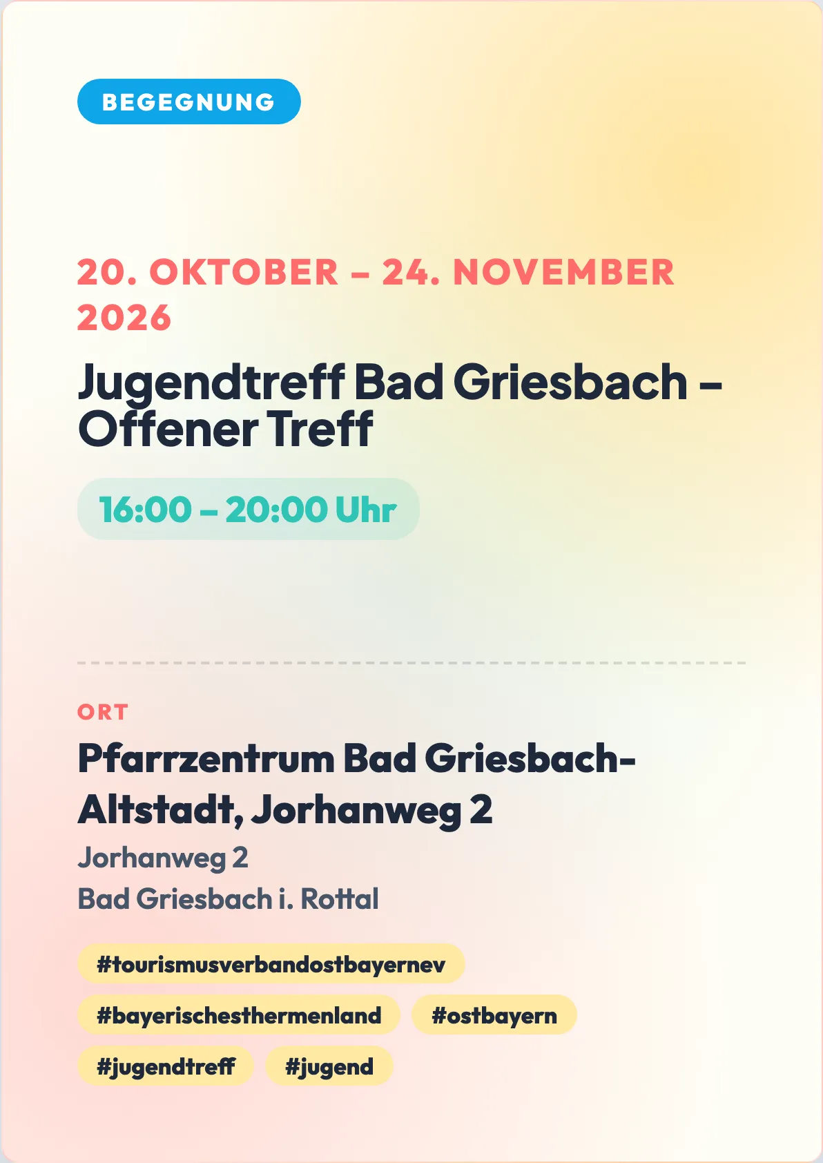 Veranstaltungsflyer