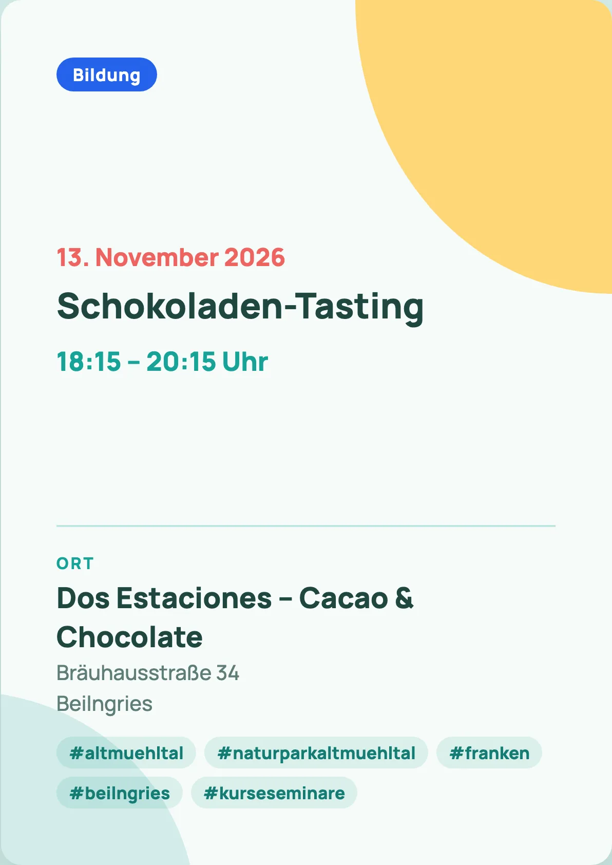 Veranstaltungsflyer