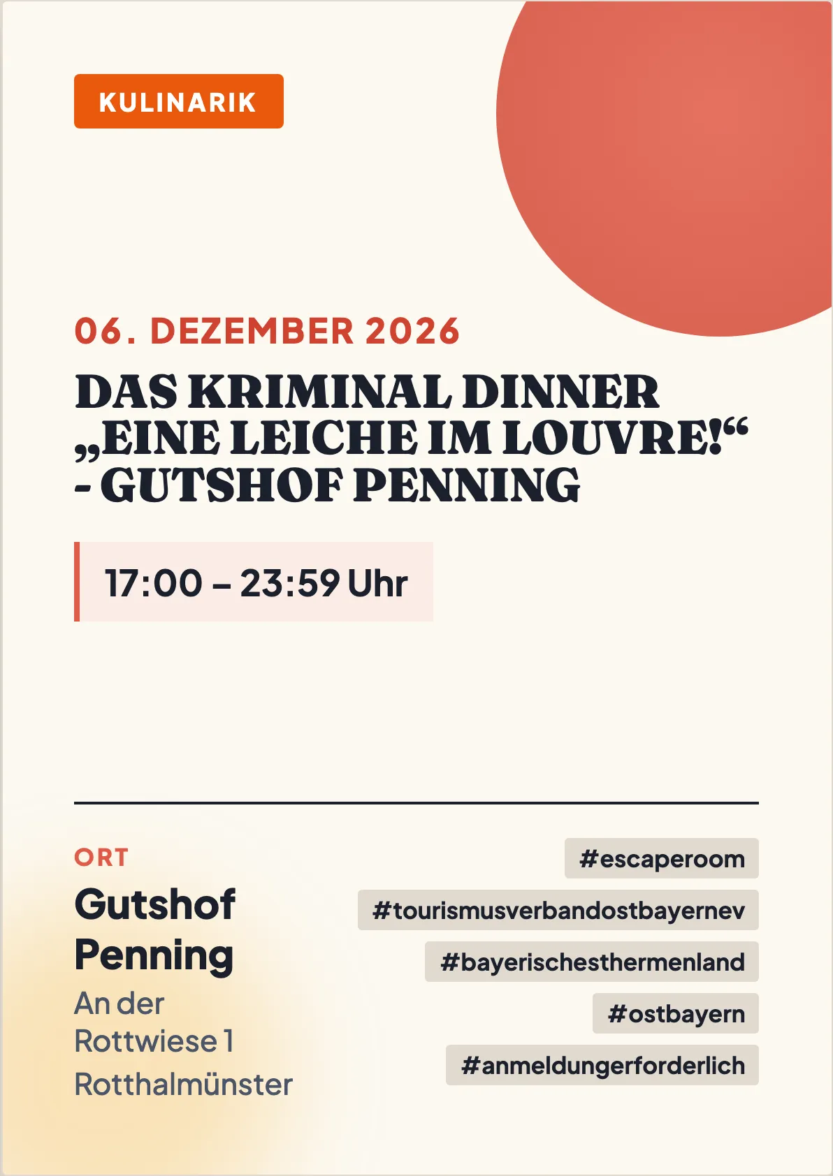 Veranstaltungsflyer