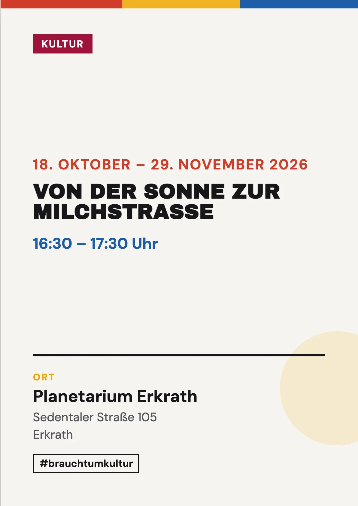 Veranstaltungsflyer