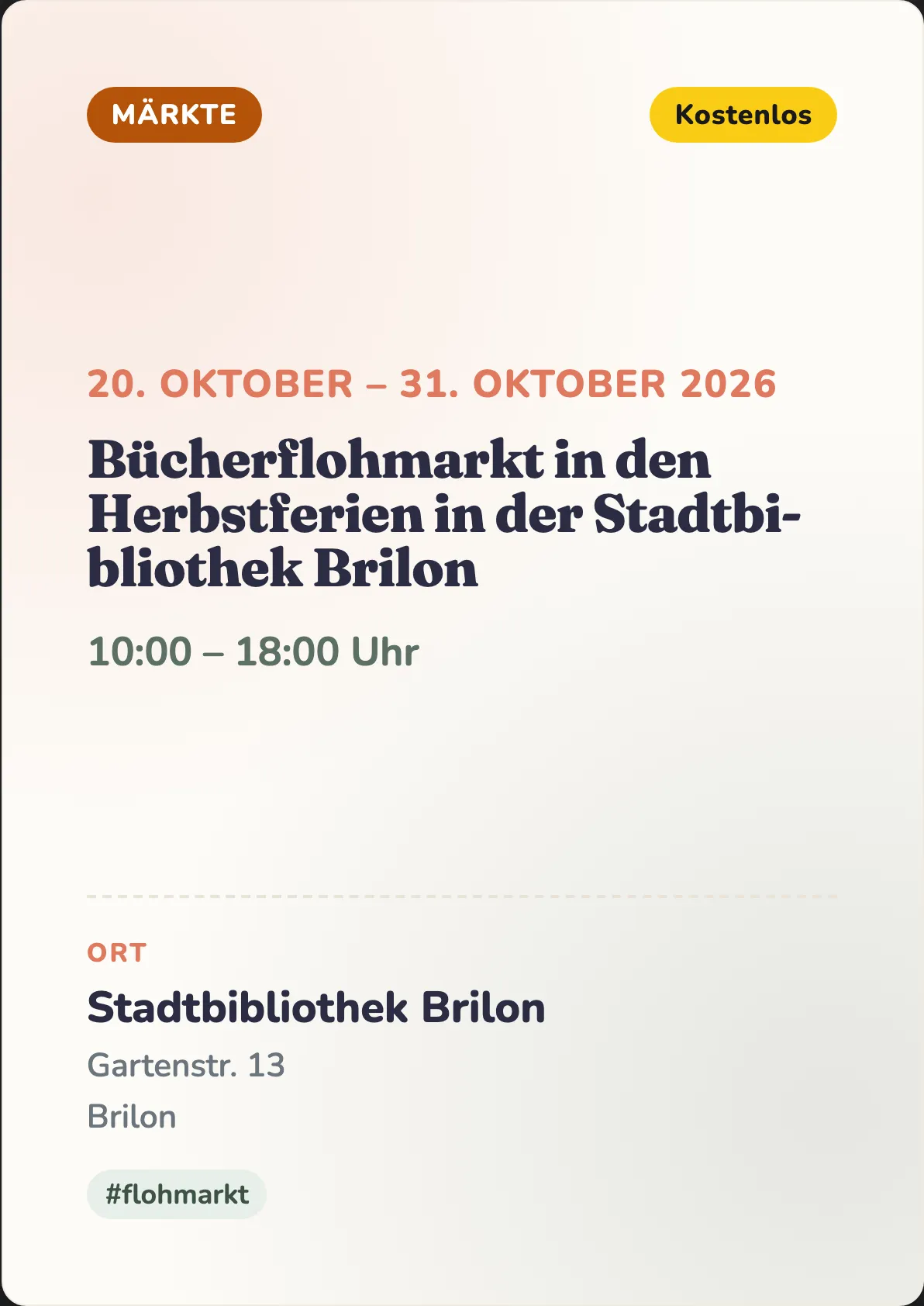 Veranstaltungsflyer