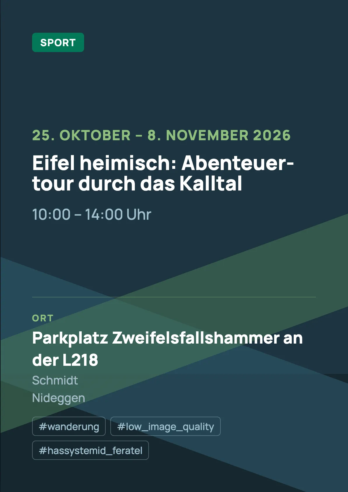 Veranstaltungsflyer