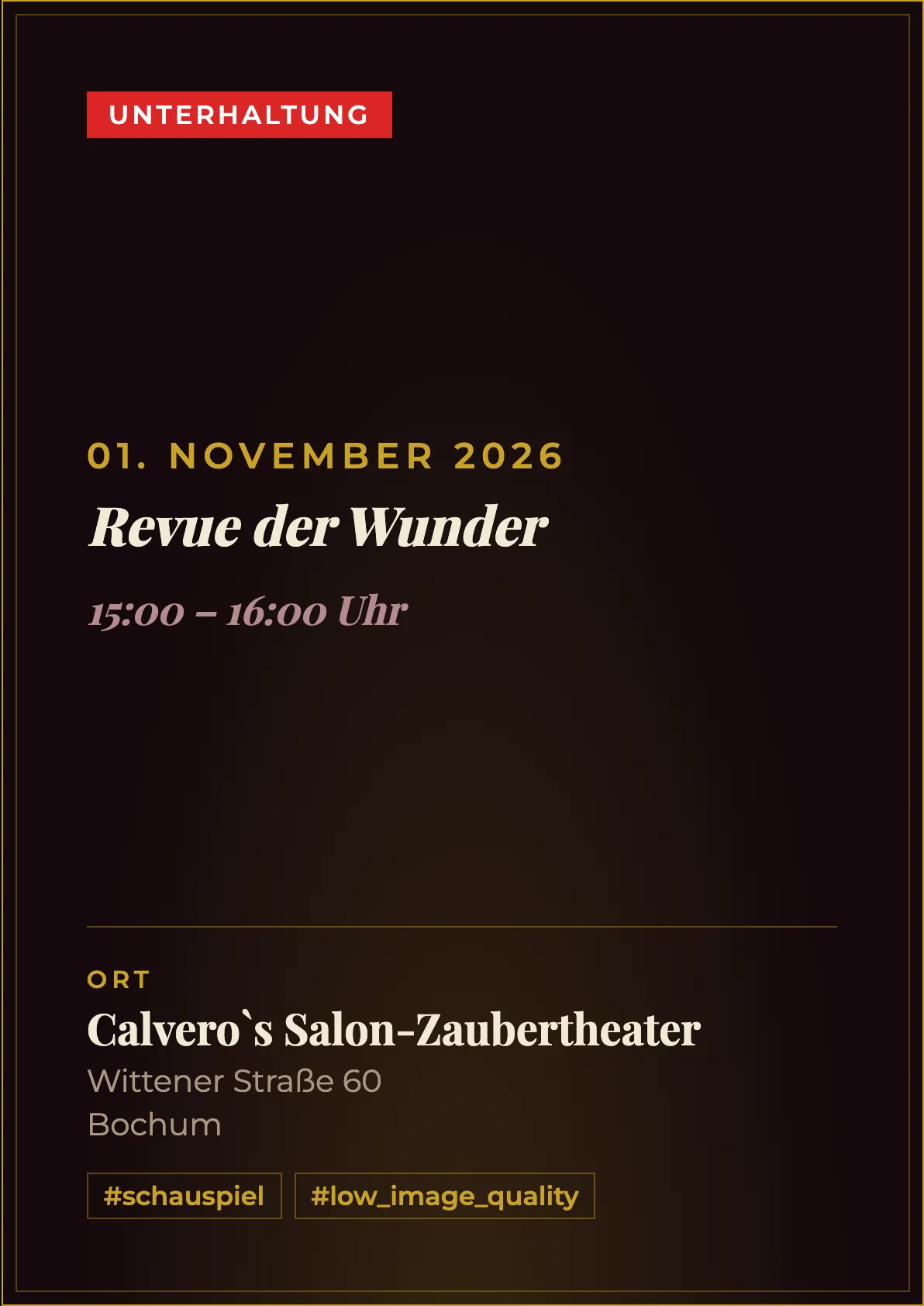 Veranstaltungsflyer
